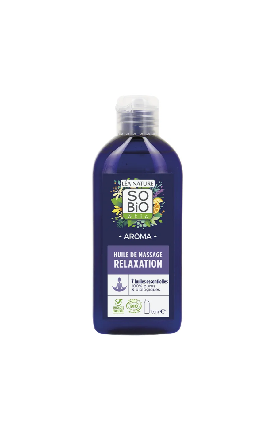 Huile de massage anti-stress - 7 huiles essentielles bio - 100 ml