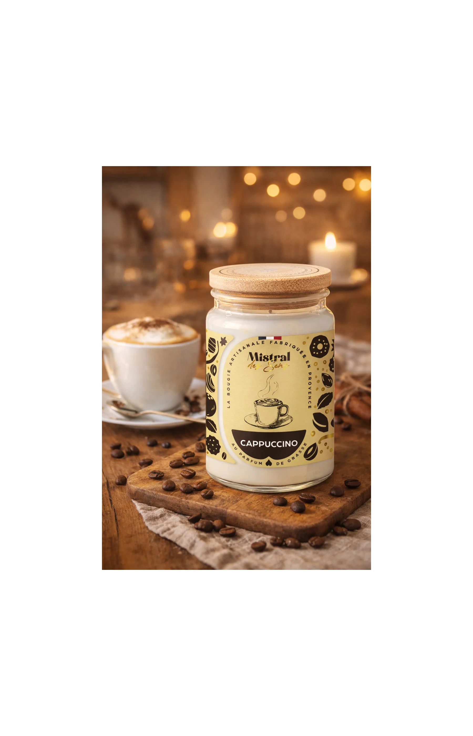 Bougie parfumée - Cappuccino - 700 ml - Image 2