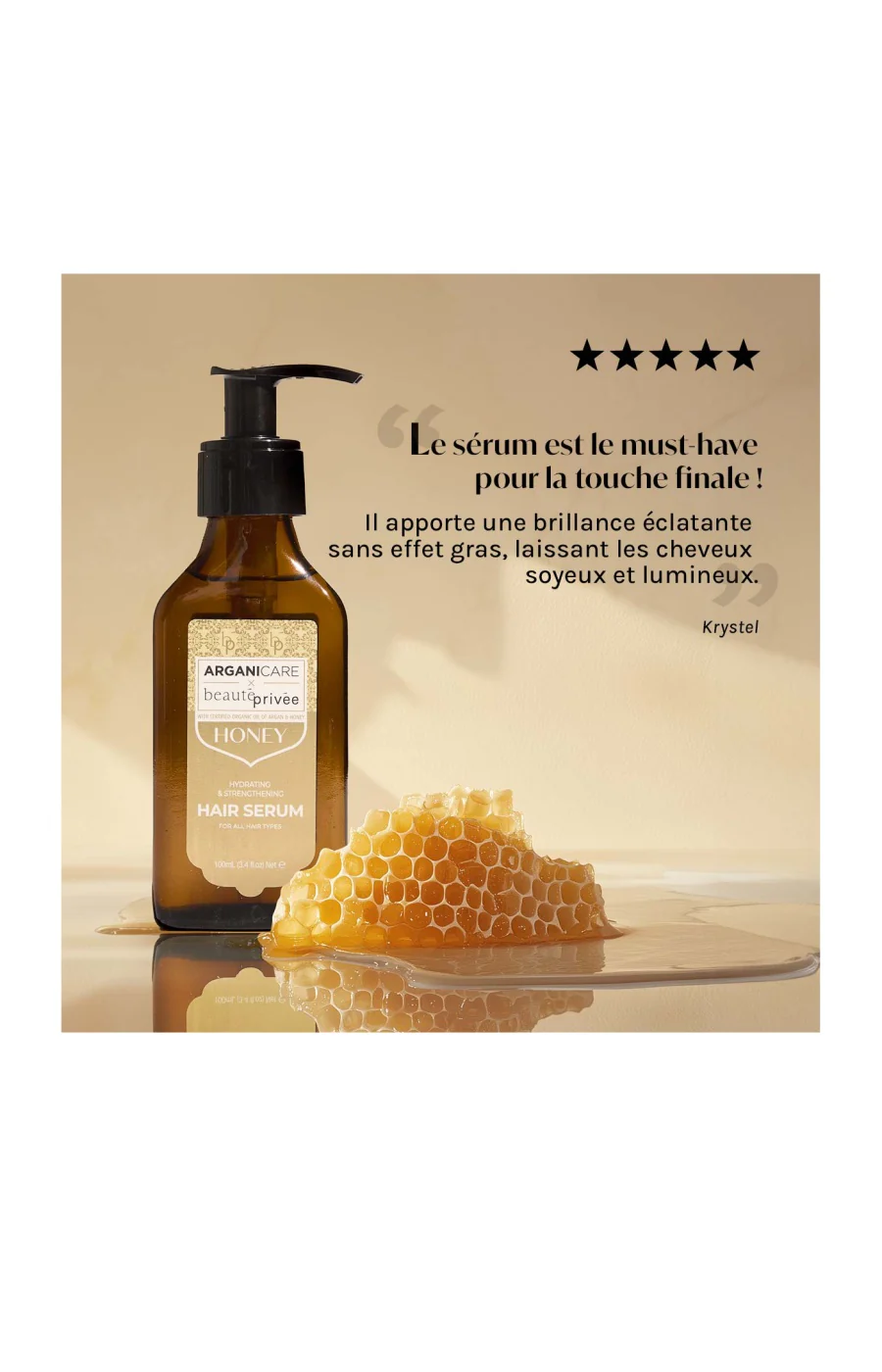 Sérum réparateur - Miel - Cheveux secs & abîmés – 100 ml - Image 3