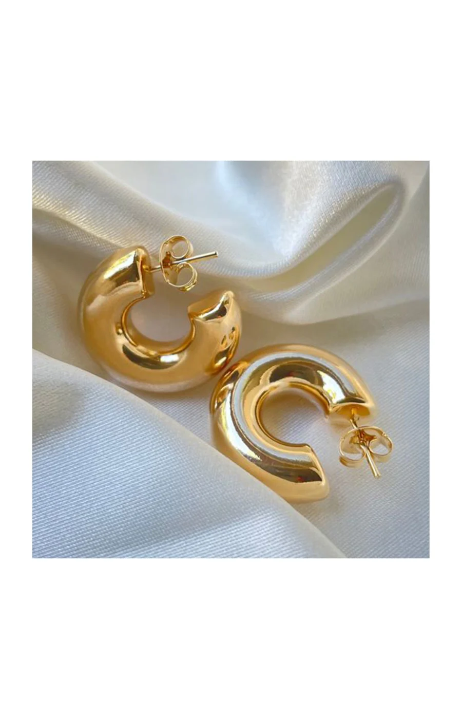 Boucles d'oreilles - Laiton plaqué or - Image 2