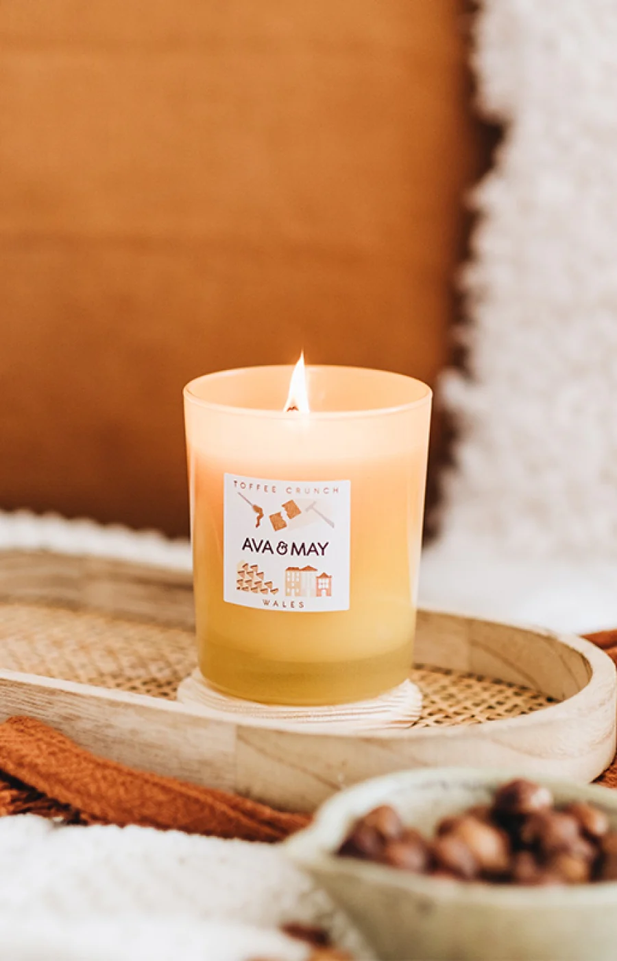 Bougie parfumée - Toffee Crunch - Caramel & noisettes grillées - 180 g - Image 3