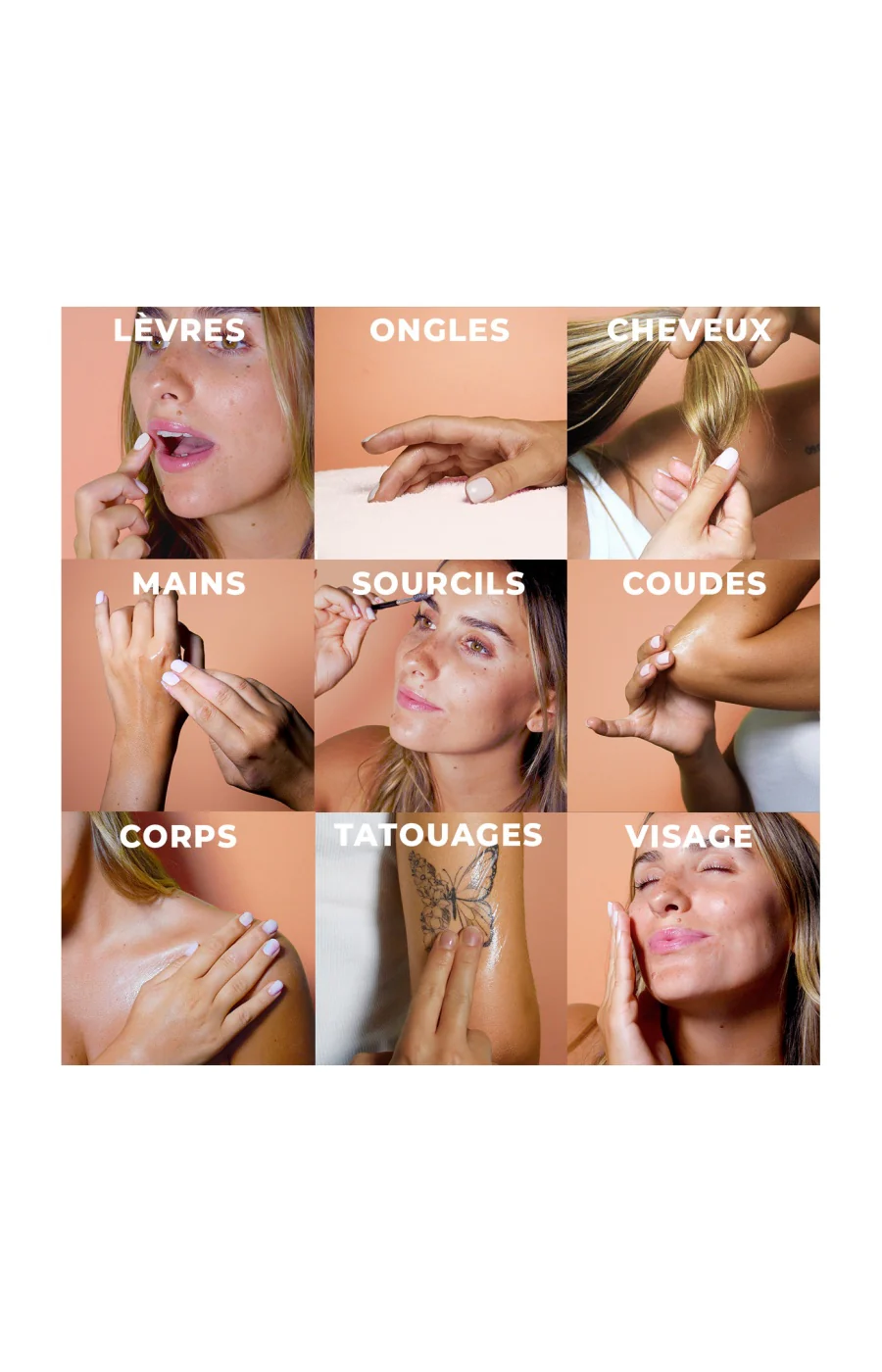 Baumes miraculeux bio 10-en-1 - Monoï - Visage, corps & cheveux - 2 x 38 g - Image 3