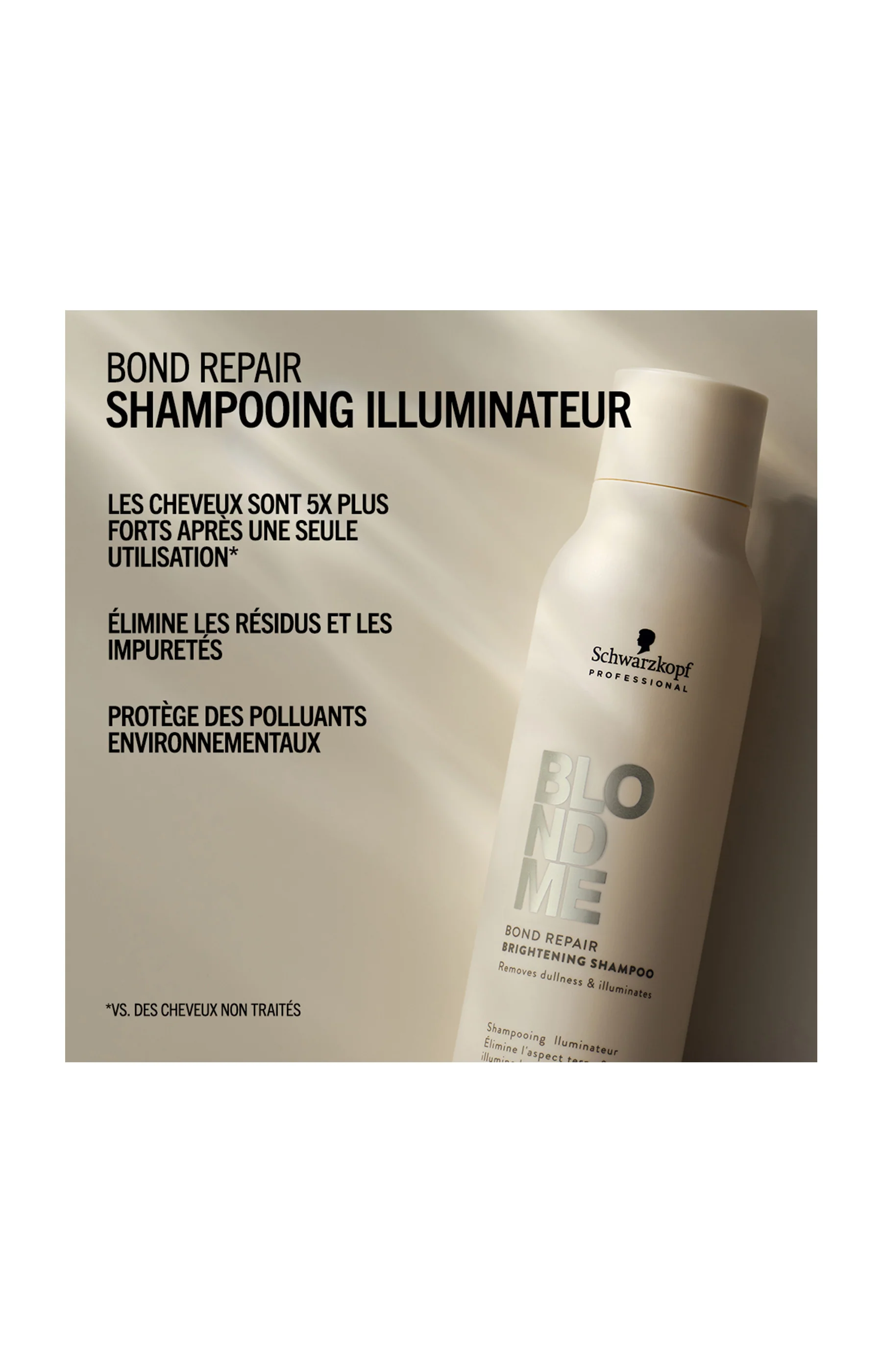 BlondMe Shampoing Illuminateur BondRepair - Image 2