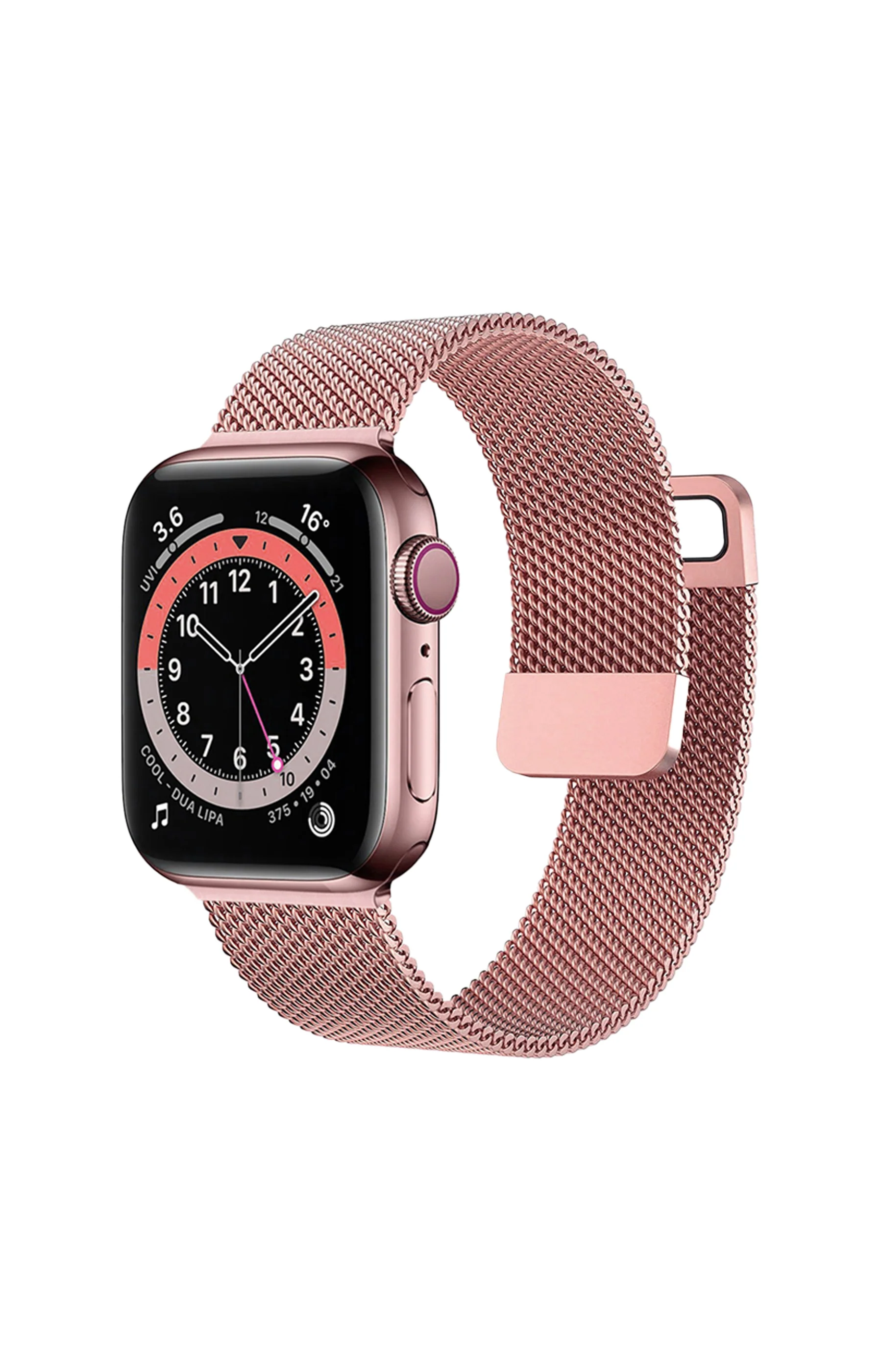 Bracelet montres connectées - Acier - Or rose