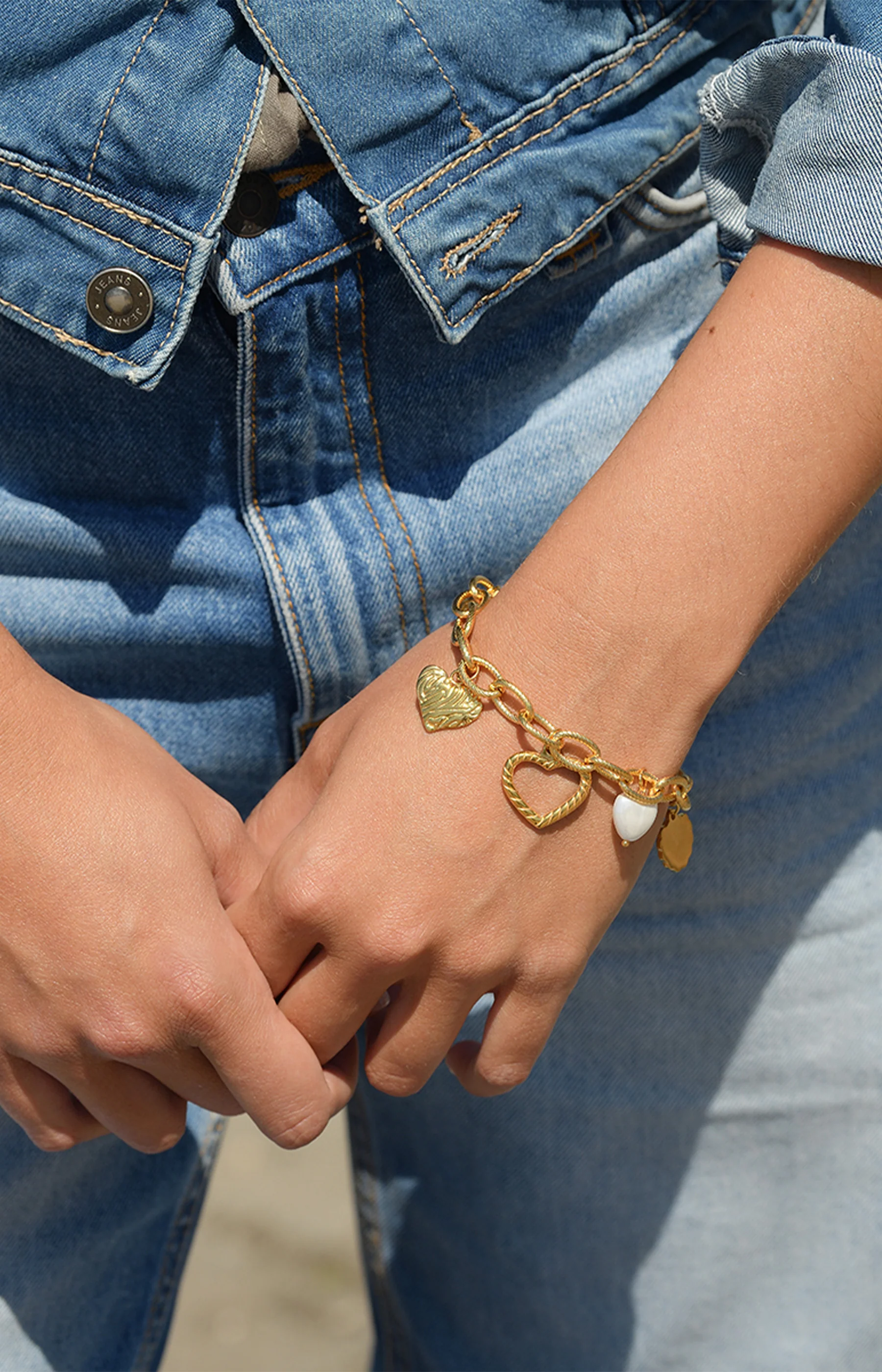 Bracelet Haby - Acier inoxydable - Doré - Image 2