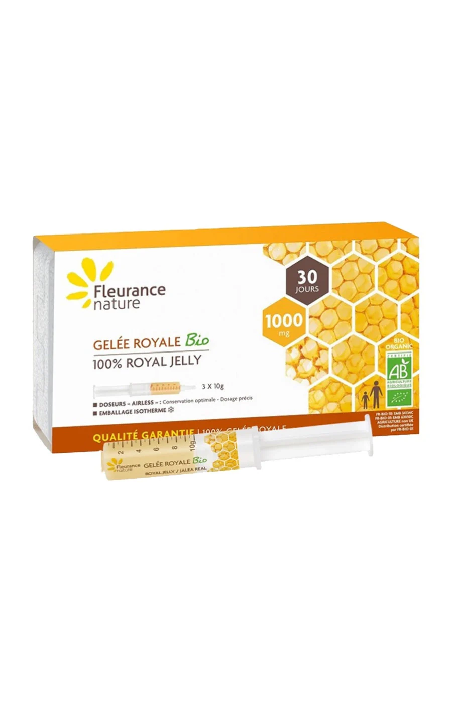 Coffrets de gelée royale bio - Vitalité & tonus - 2 mois