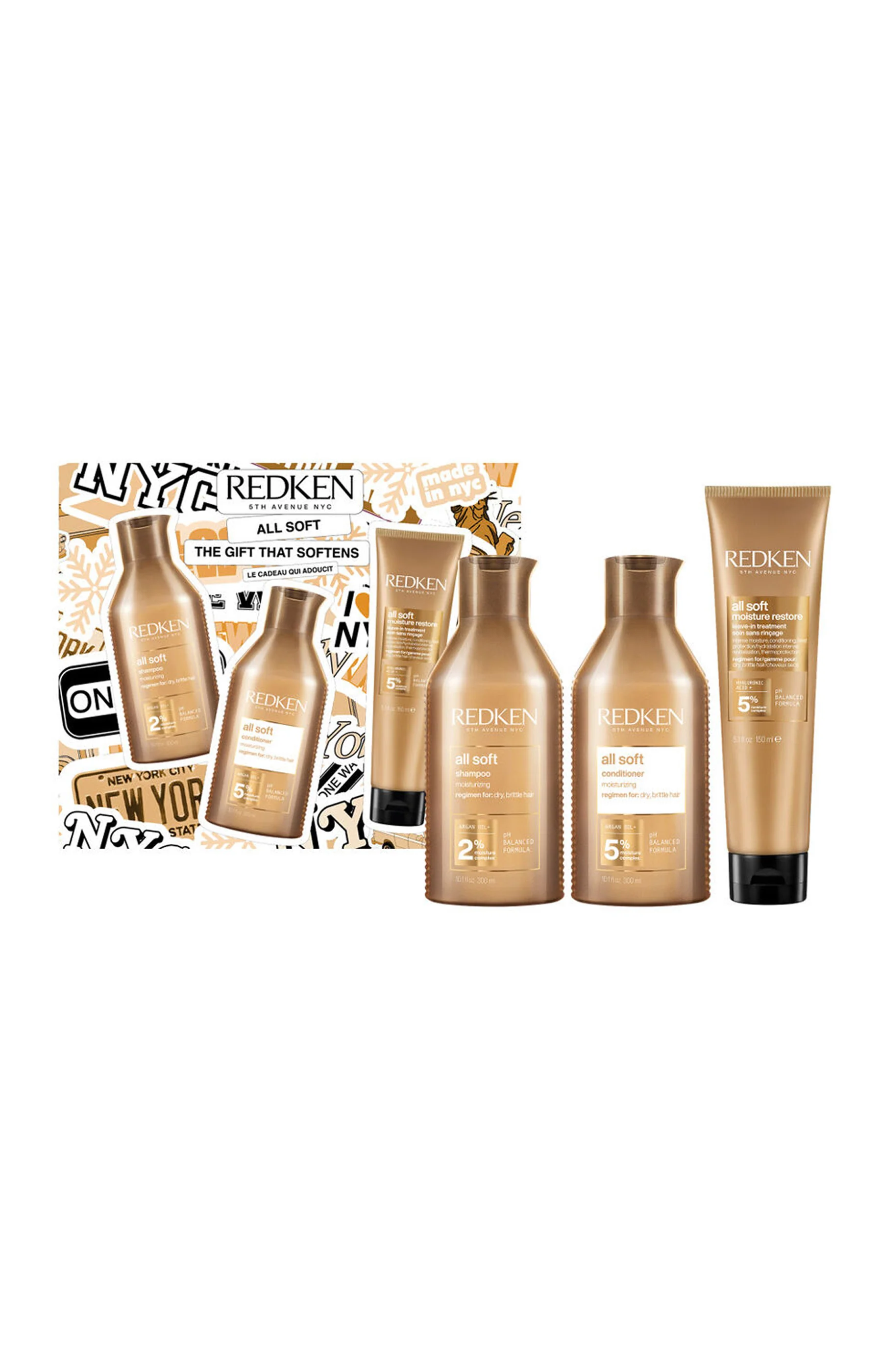 Coffret de noël Redken - All Soft - 3 produits - Image 2