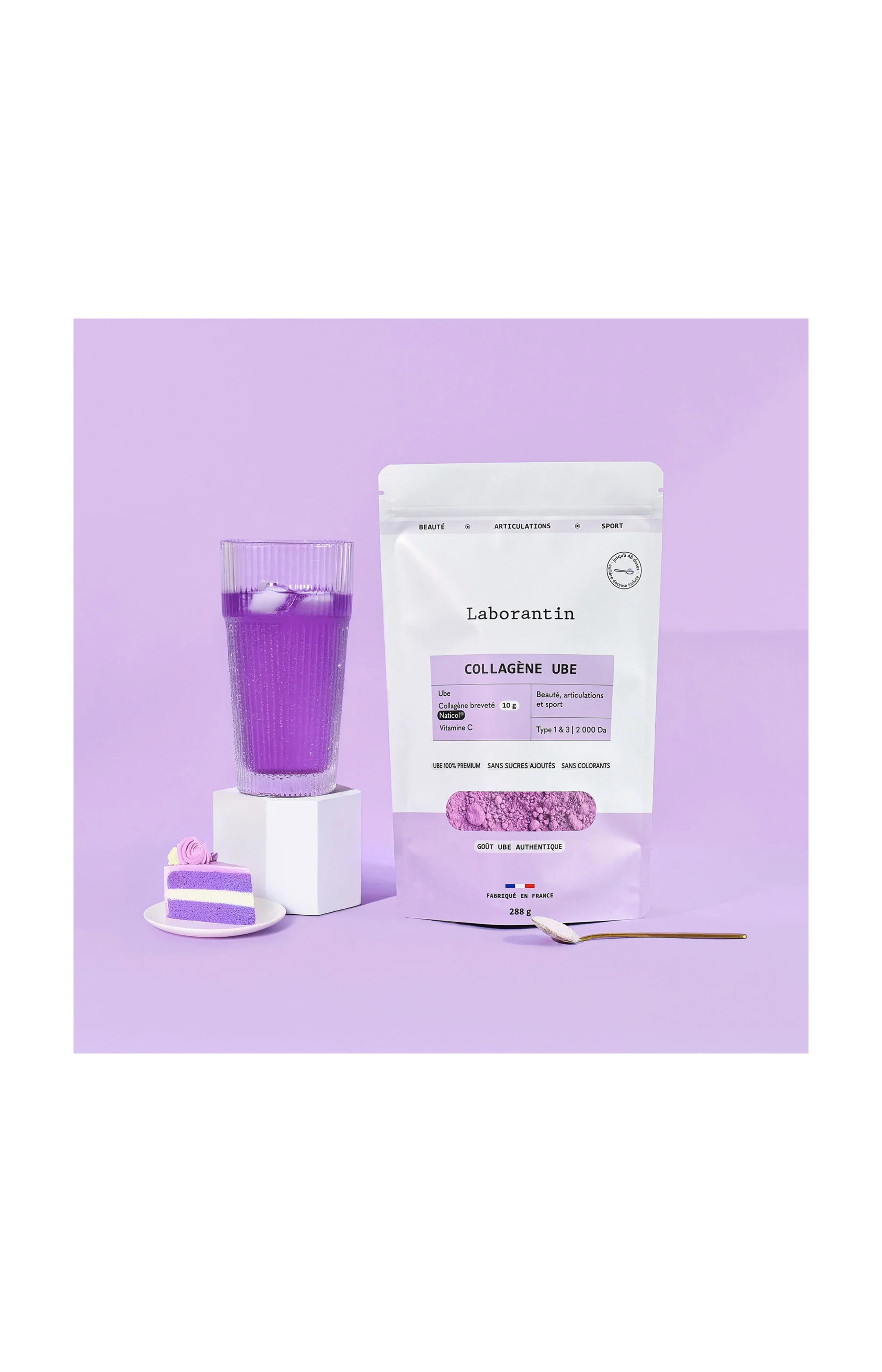 Collagène Ube en poudre - 3 x 288 g
