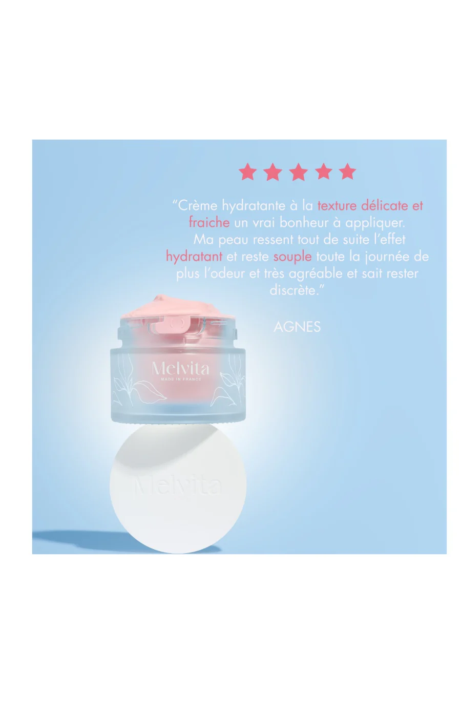 Crème hydratante & repulpante - Acide hyaluronique - Source de roses - 50 ml - Image 5