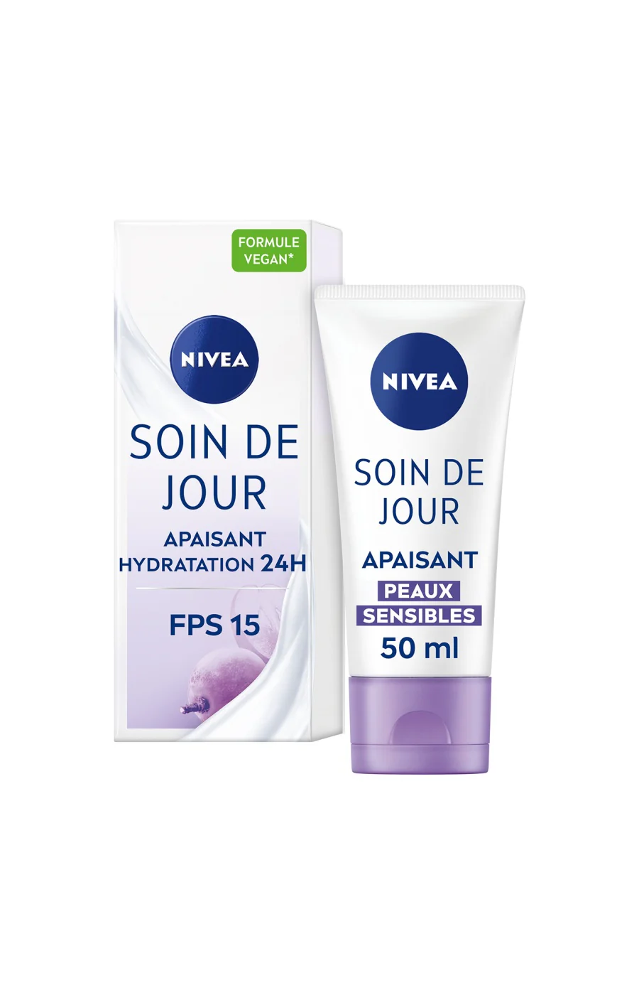Crèmes jour 24h SPF15 – Sensitive – Peaux sensibles - 2 x 50 ml