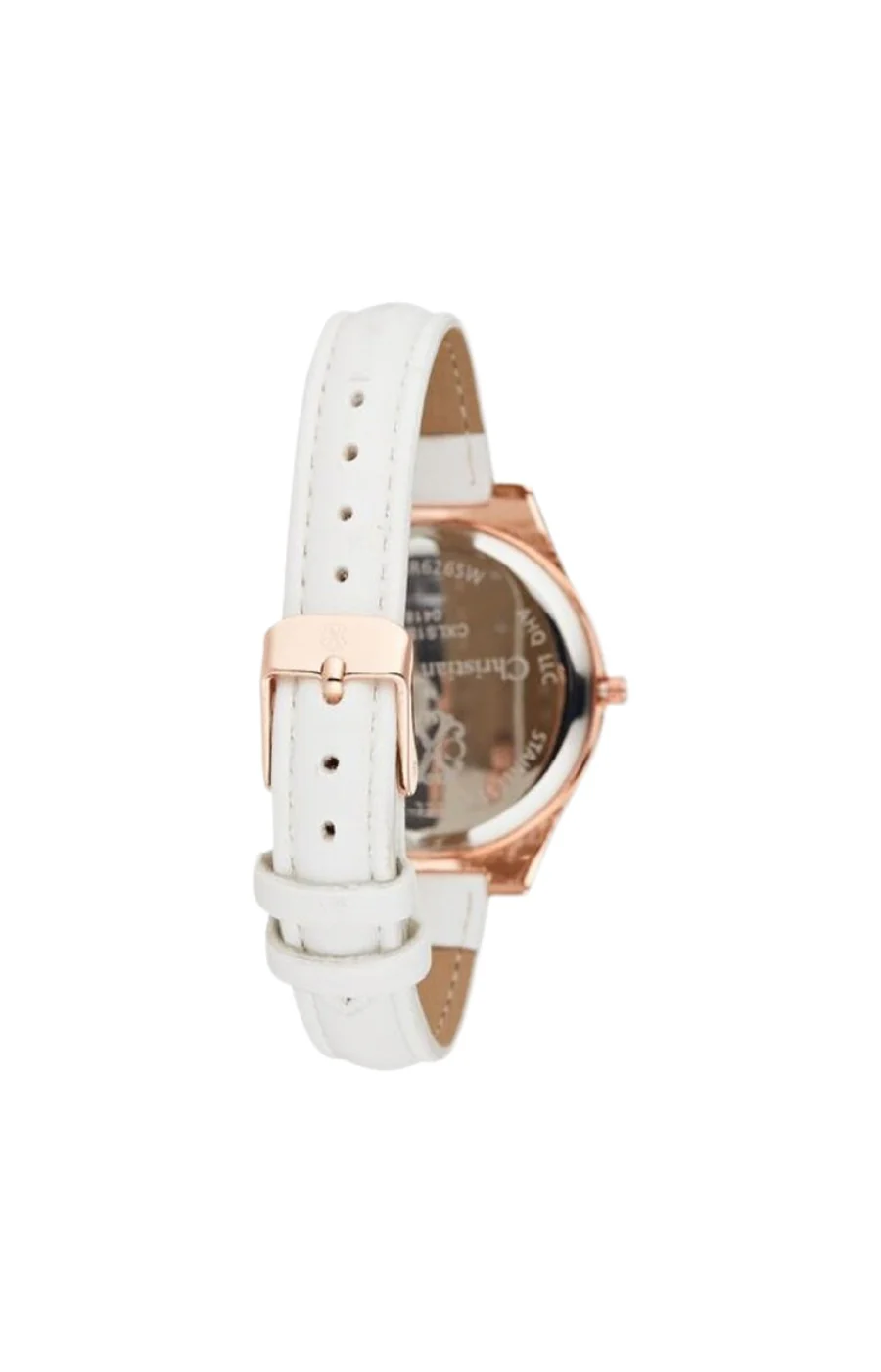 Montre - Polyuréthane blanc & acier inoxydable rosegold - Image 3