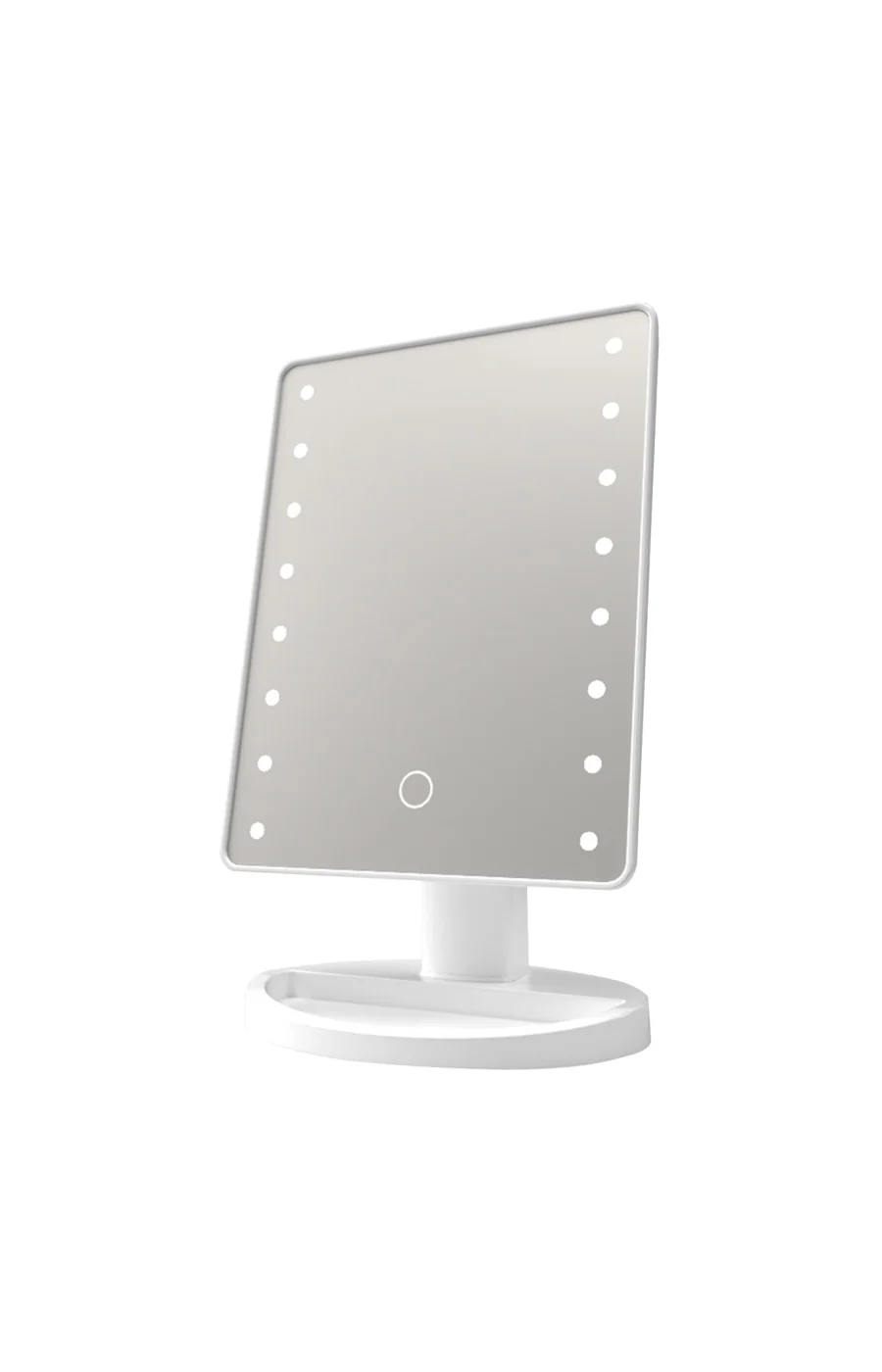 Miroir LED tactile - 180° - Blanc