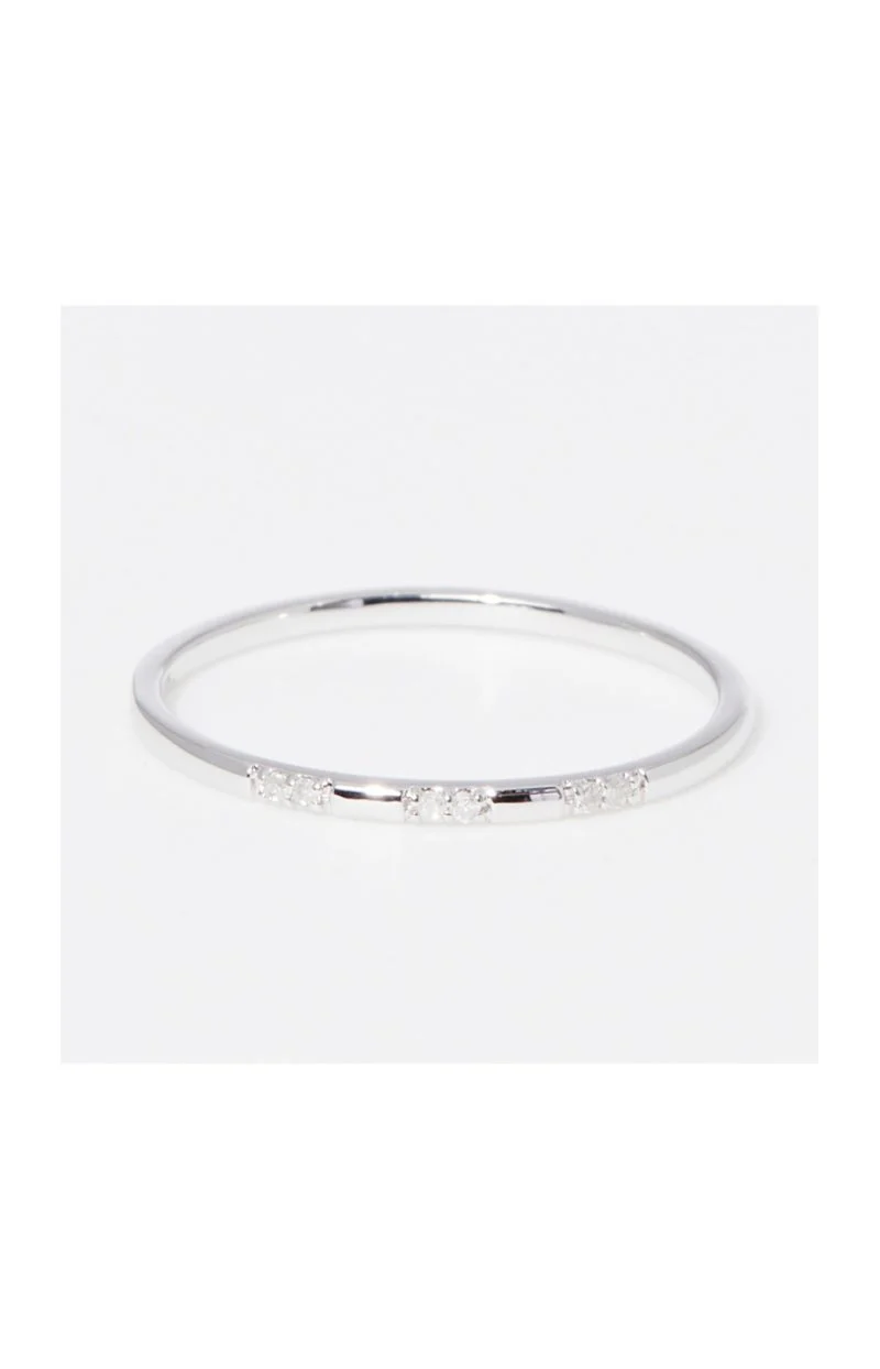 Bague Pour Toujours - Or blanc 375/1000 & diamant