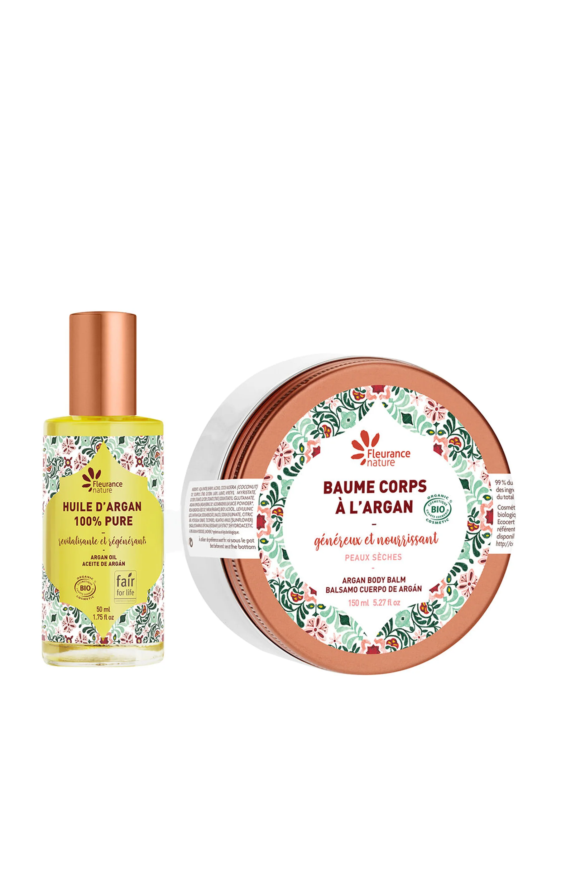 Huile & baume hydratant - Argan - Visage & corps