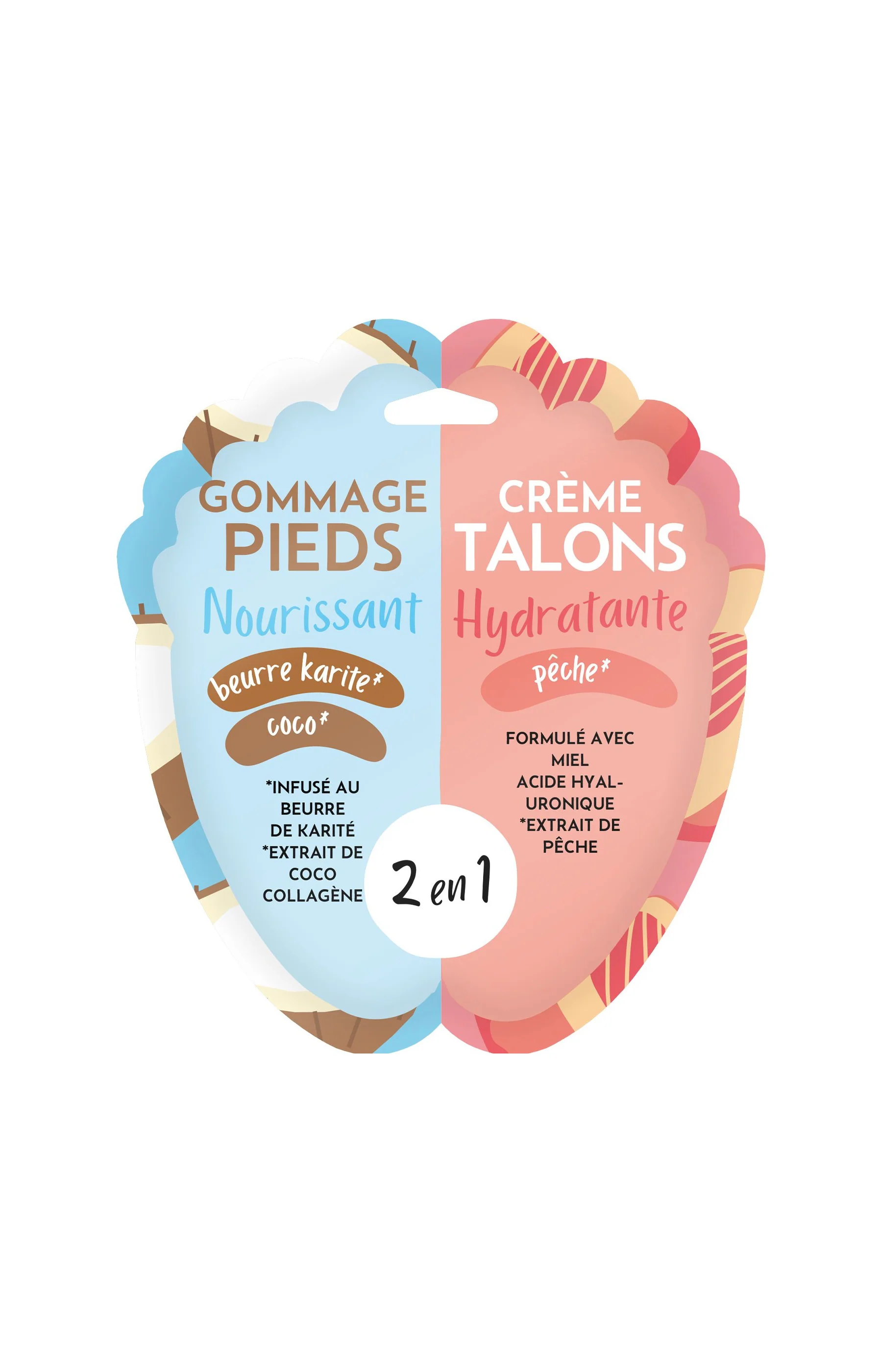 Gommage & gel hydratant - Pieds
