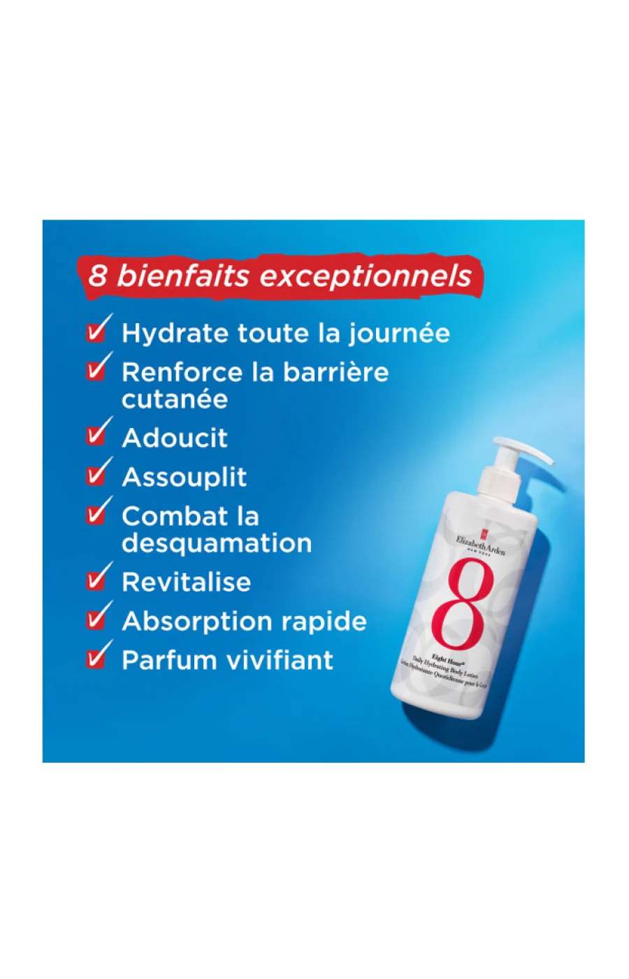Lotion hydratante - Eight Hour - Beurre de karité & huile d'avocat - Corps - 380 ml - Image 2