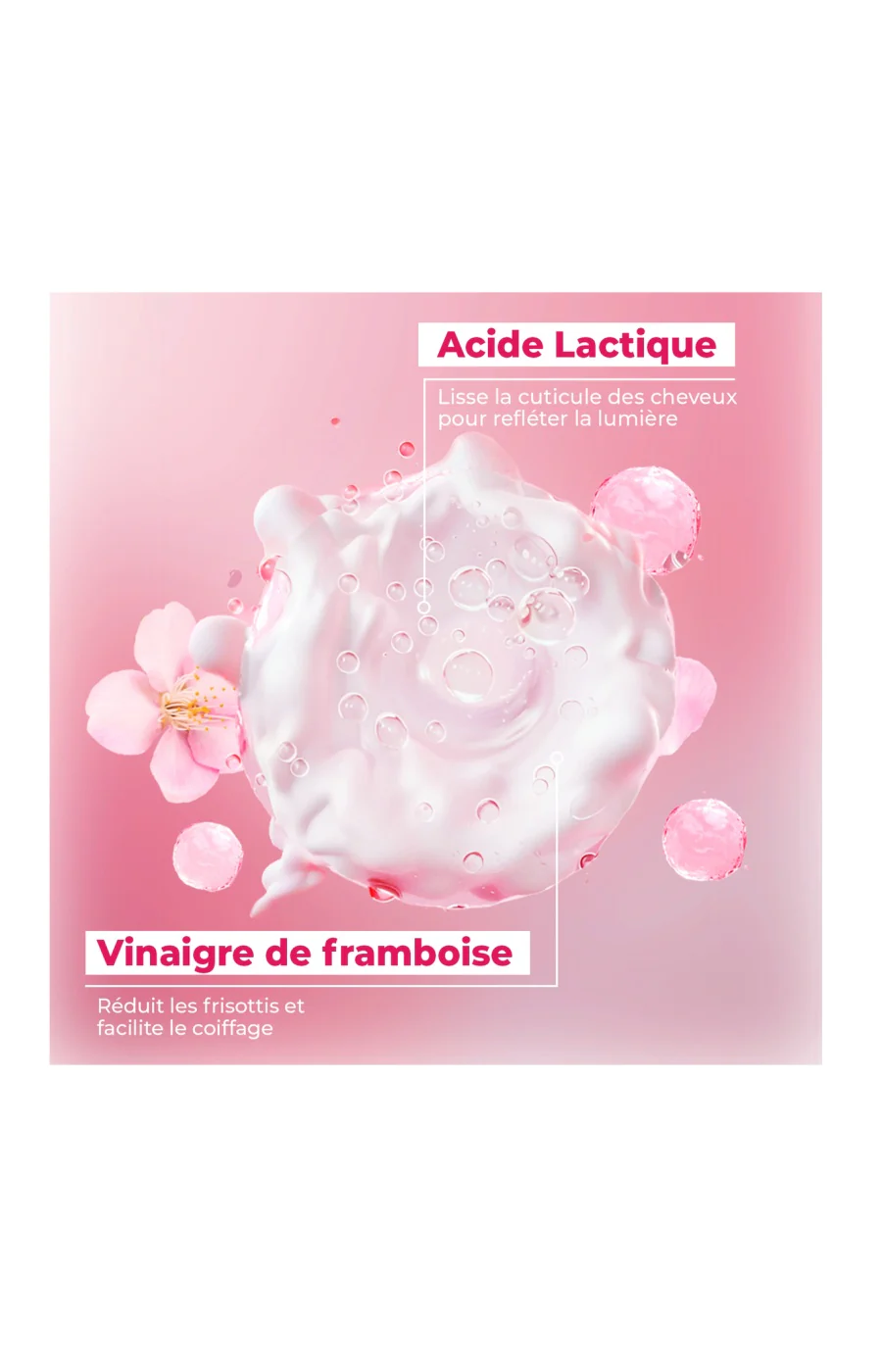 Masque brillance 2-en-1 - Gloss Cherry - Cheveux colorés ou ternes - 200 ml - Image 3