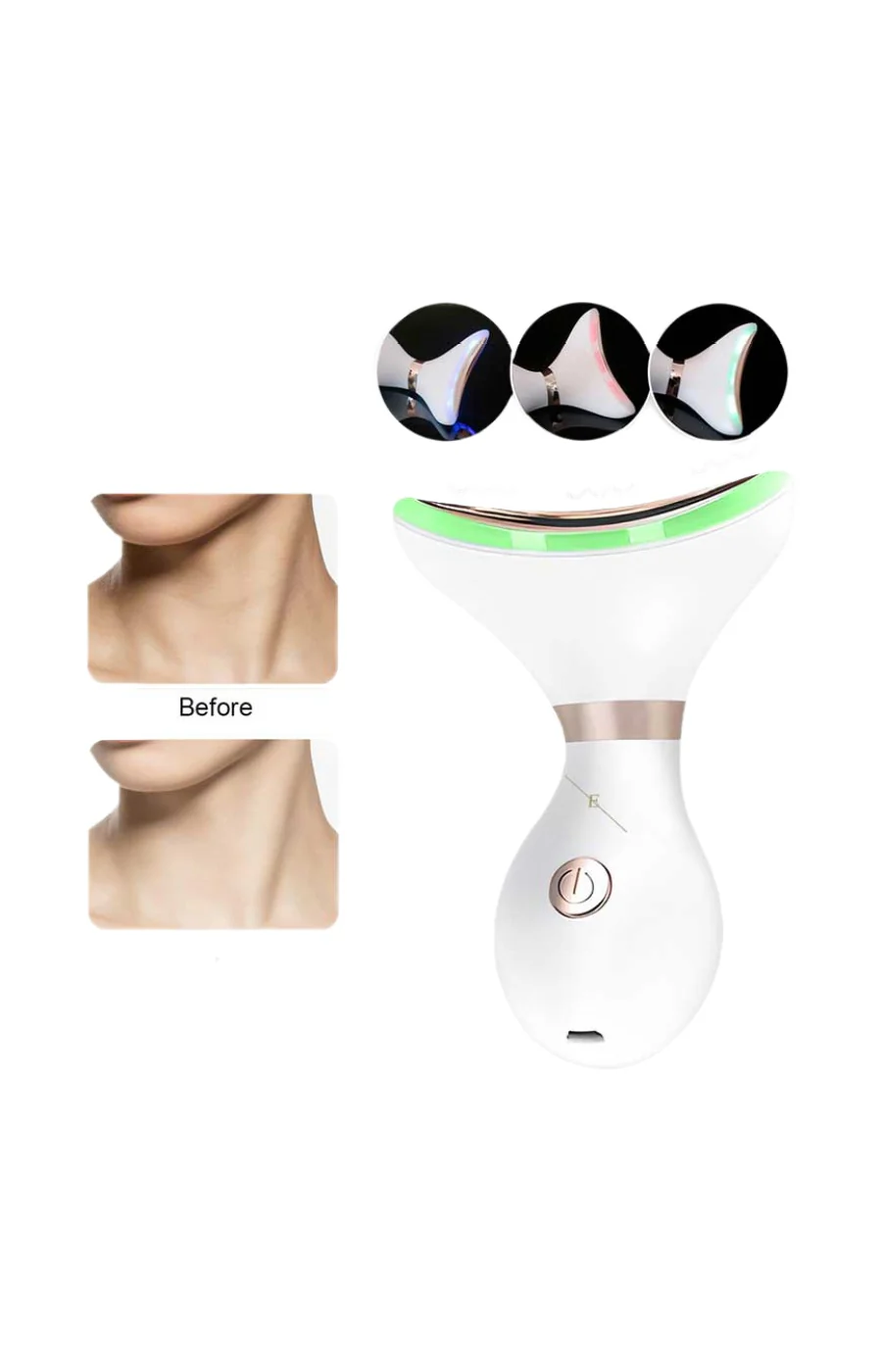 Appareil anti-âge LED - Visage & cou - Blanc - Image 5