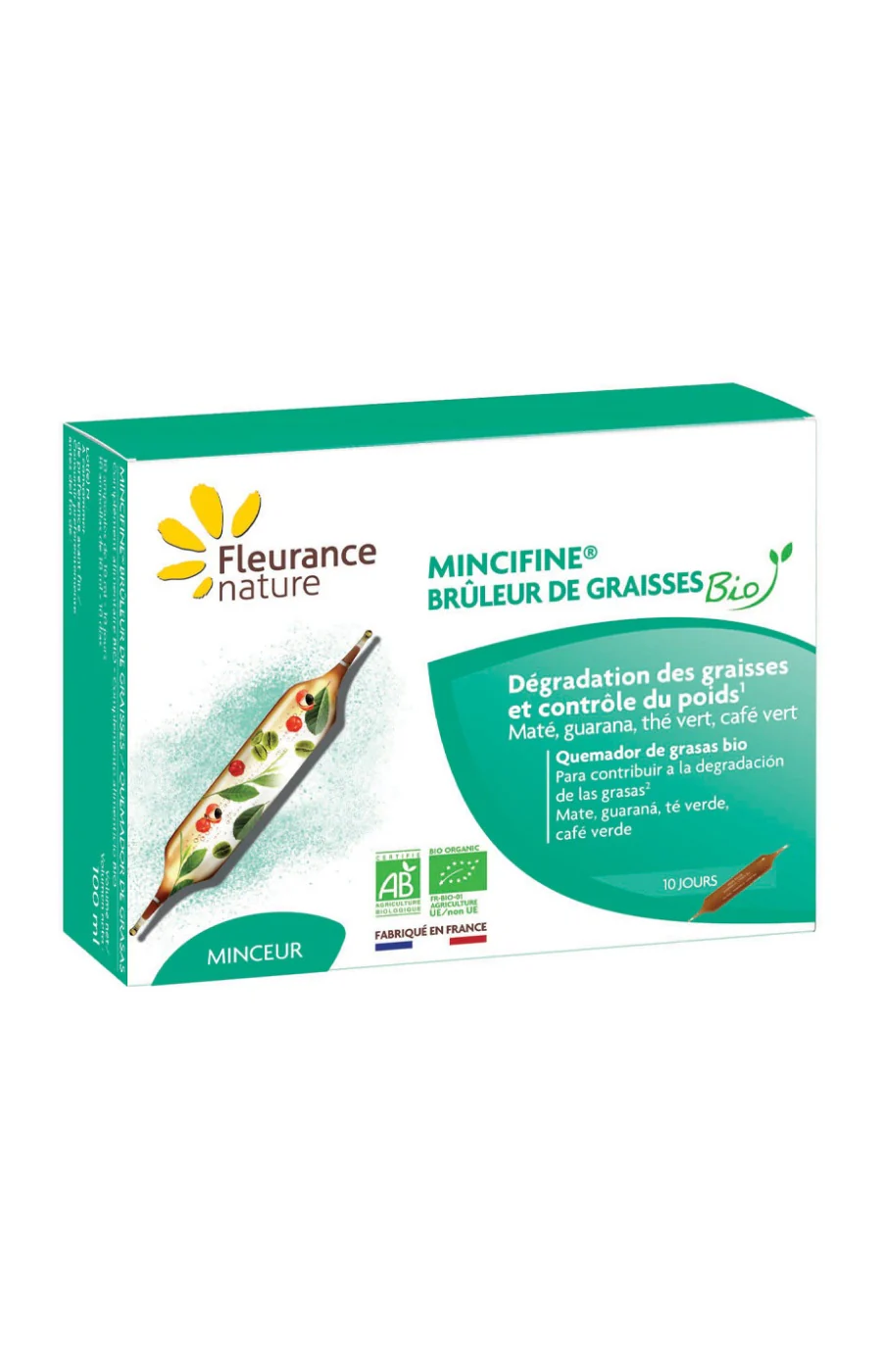 Mincifine® brûleur de graisses bio - Dégradation des graisses & contrôle du poids - 10 jours