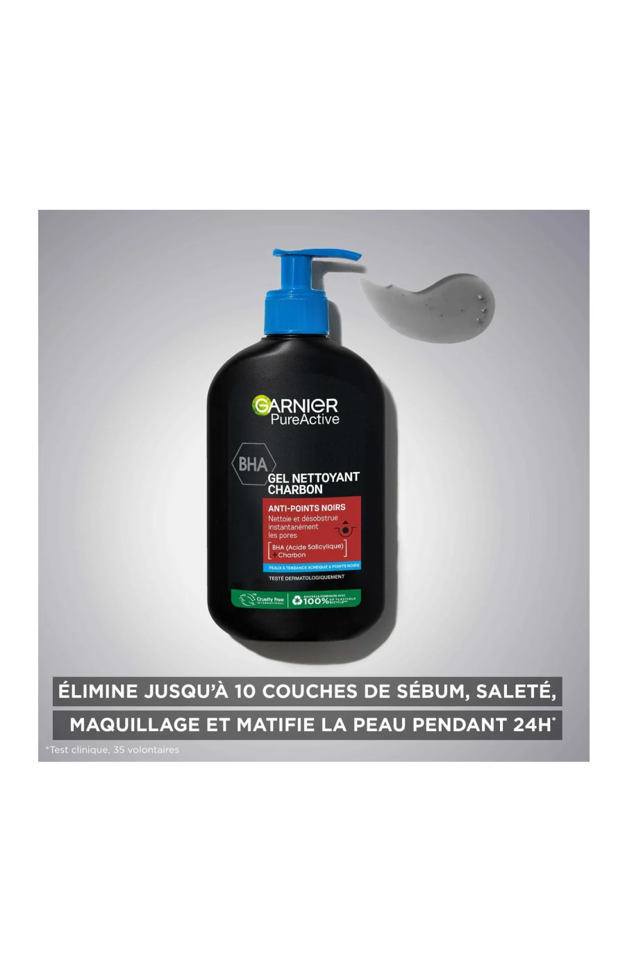 Gel nettoyant - PureActive Charbon - Peaux à tendance acnéique - Image 2