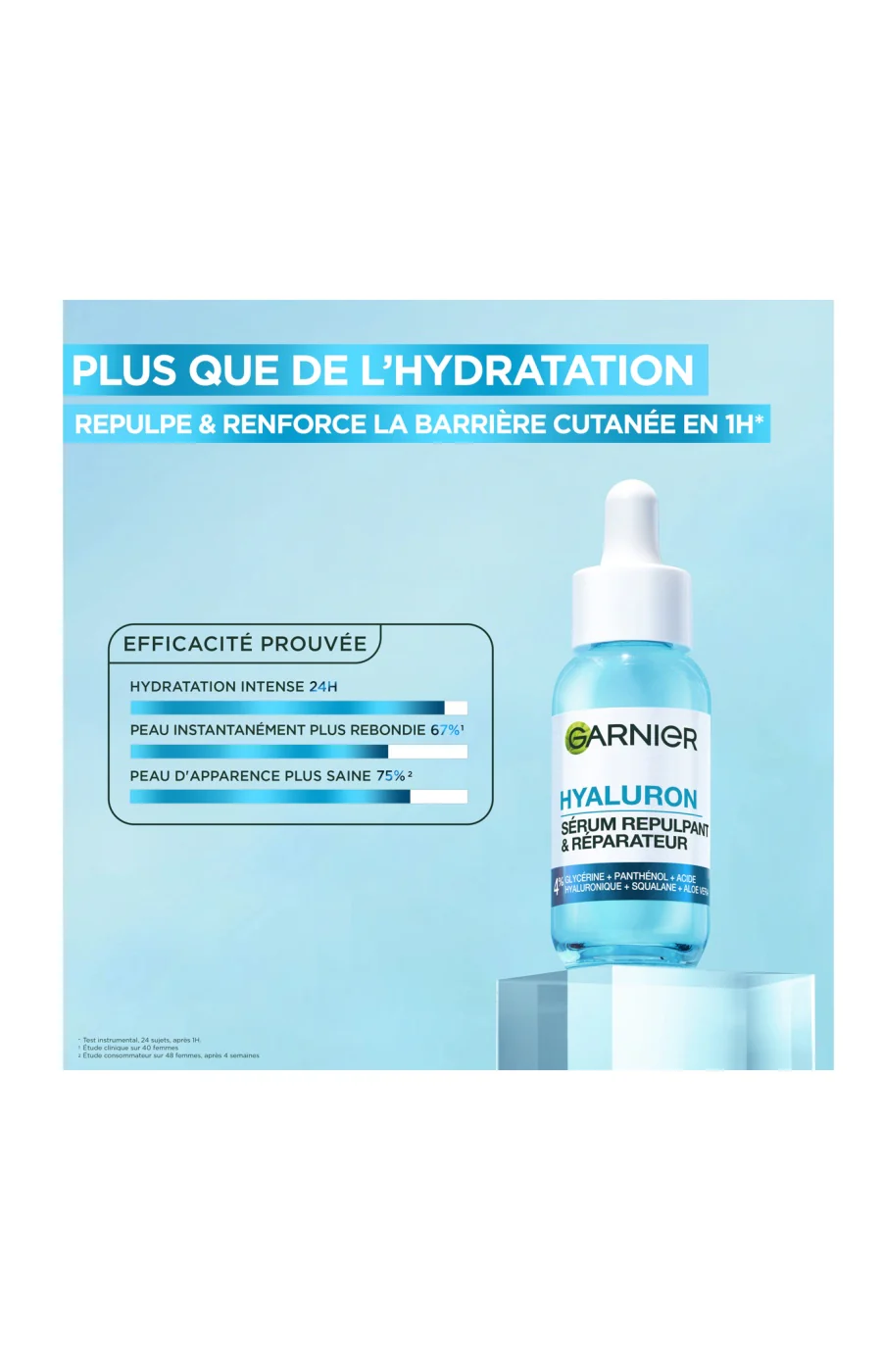 Sérum repulpant & réparateur - Acide hyaluronique & aloe vera - Visage - 30 ml - Image 4
