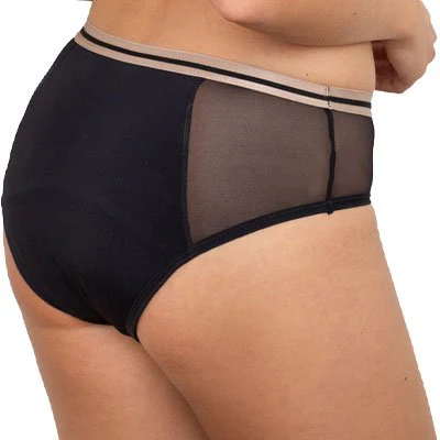 Lot de 2 shortys menstruels - Edina - Flux moyens à abondants  - Noir - Image 3