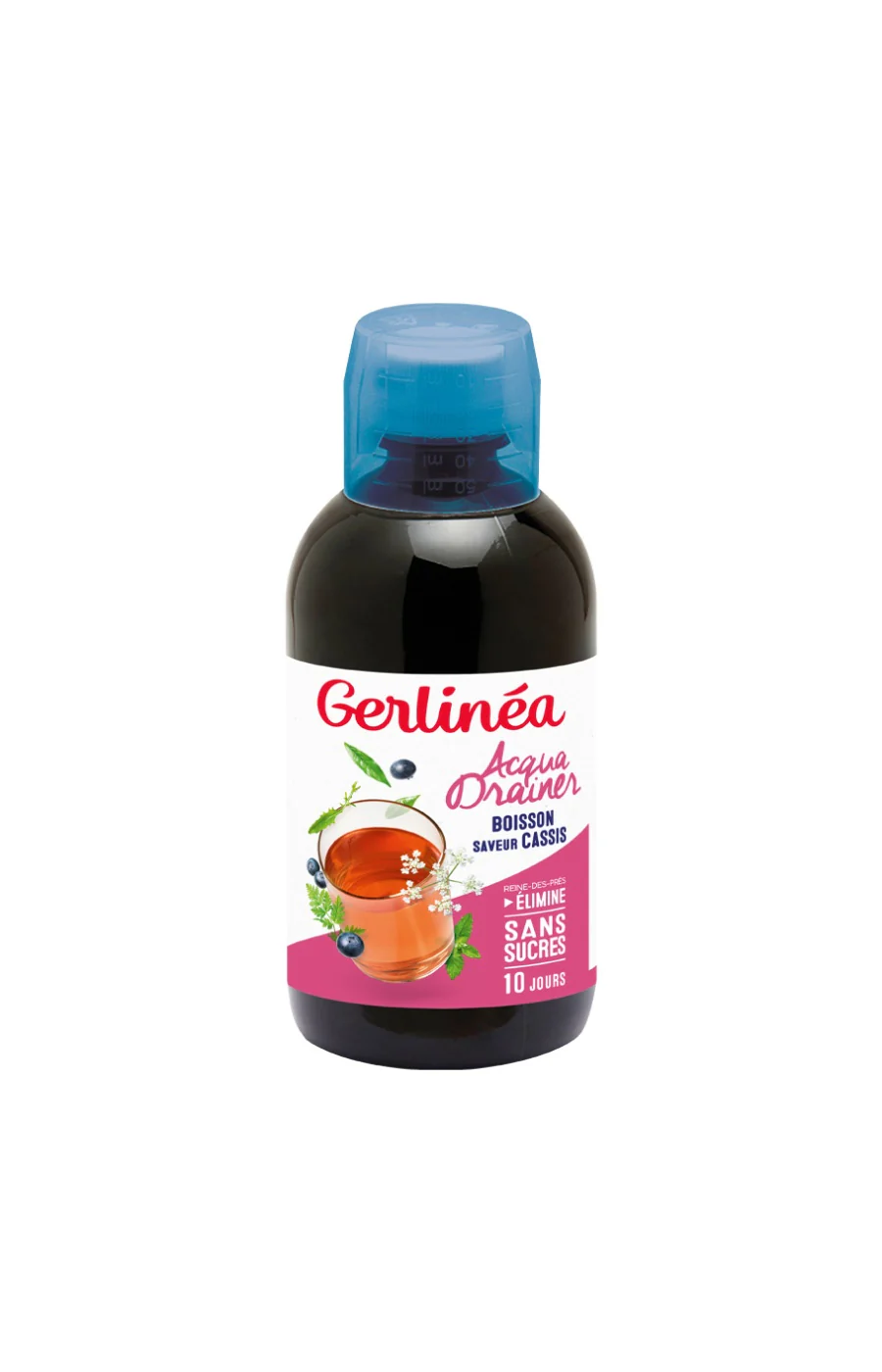 Boissons drainantes - Acqua drainer - Cassis - 10 jours - 6 x 500 ml - Image 2