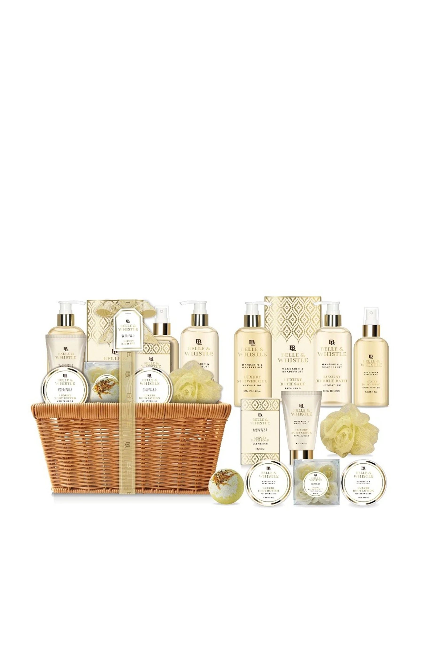Coffret panier de bain - Doré - 11 produits - Image 2