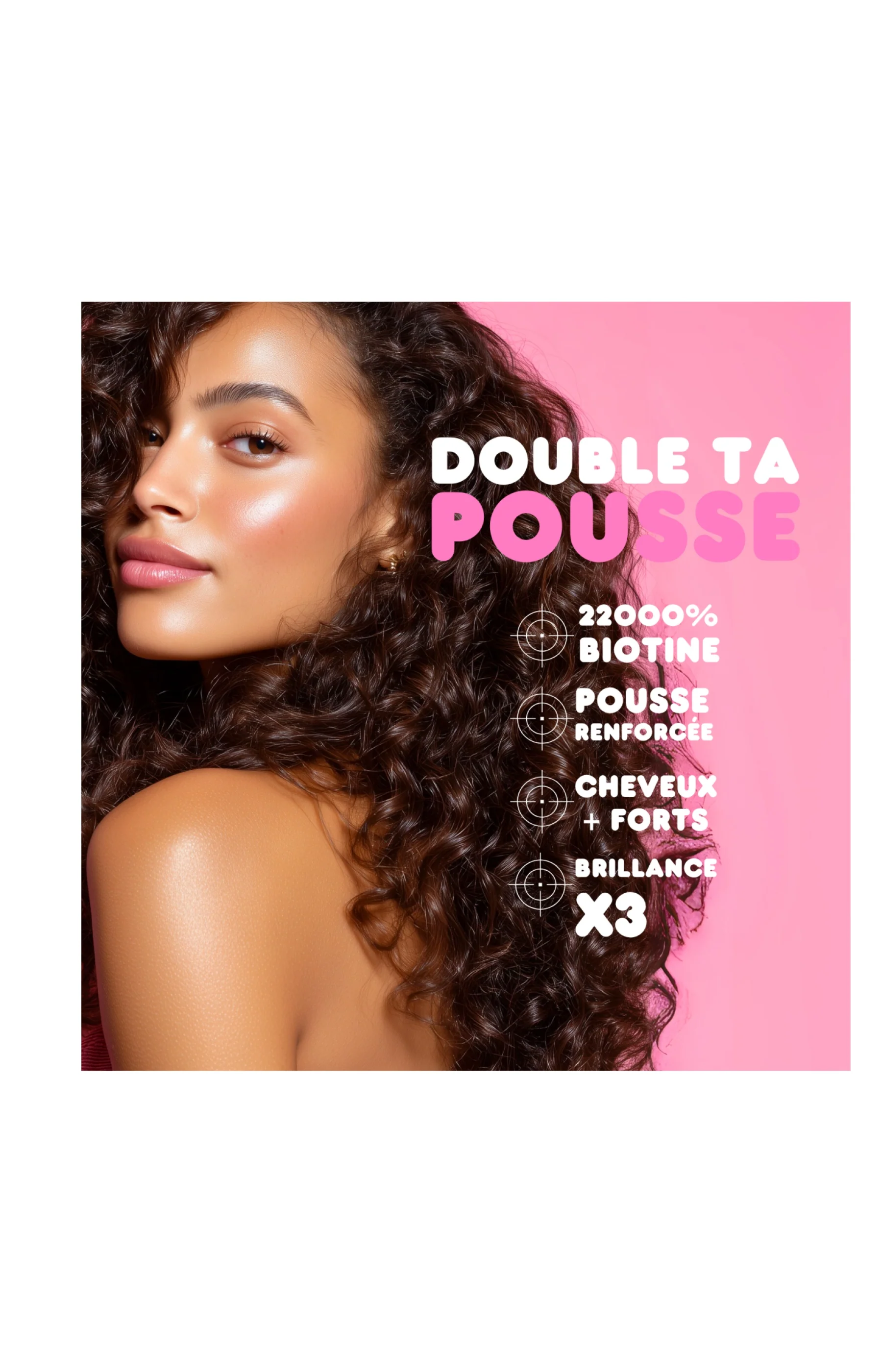 Gummies pousse & brillance cheveux - Zinc & biotine - 1 mois - Image 5