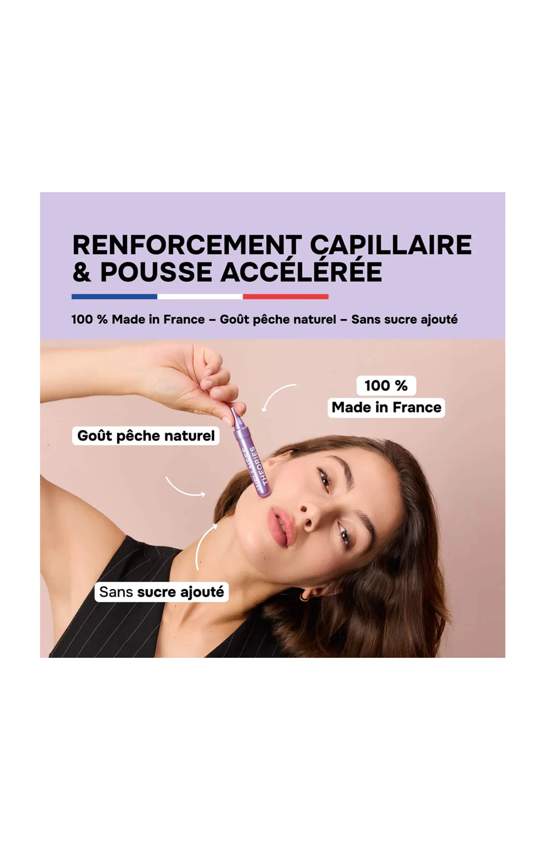 Cure croissance cheveux & ongles - Hair Boost - Goût Pêche - 14 jours - Image 2