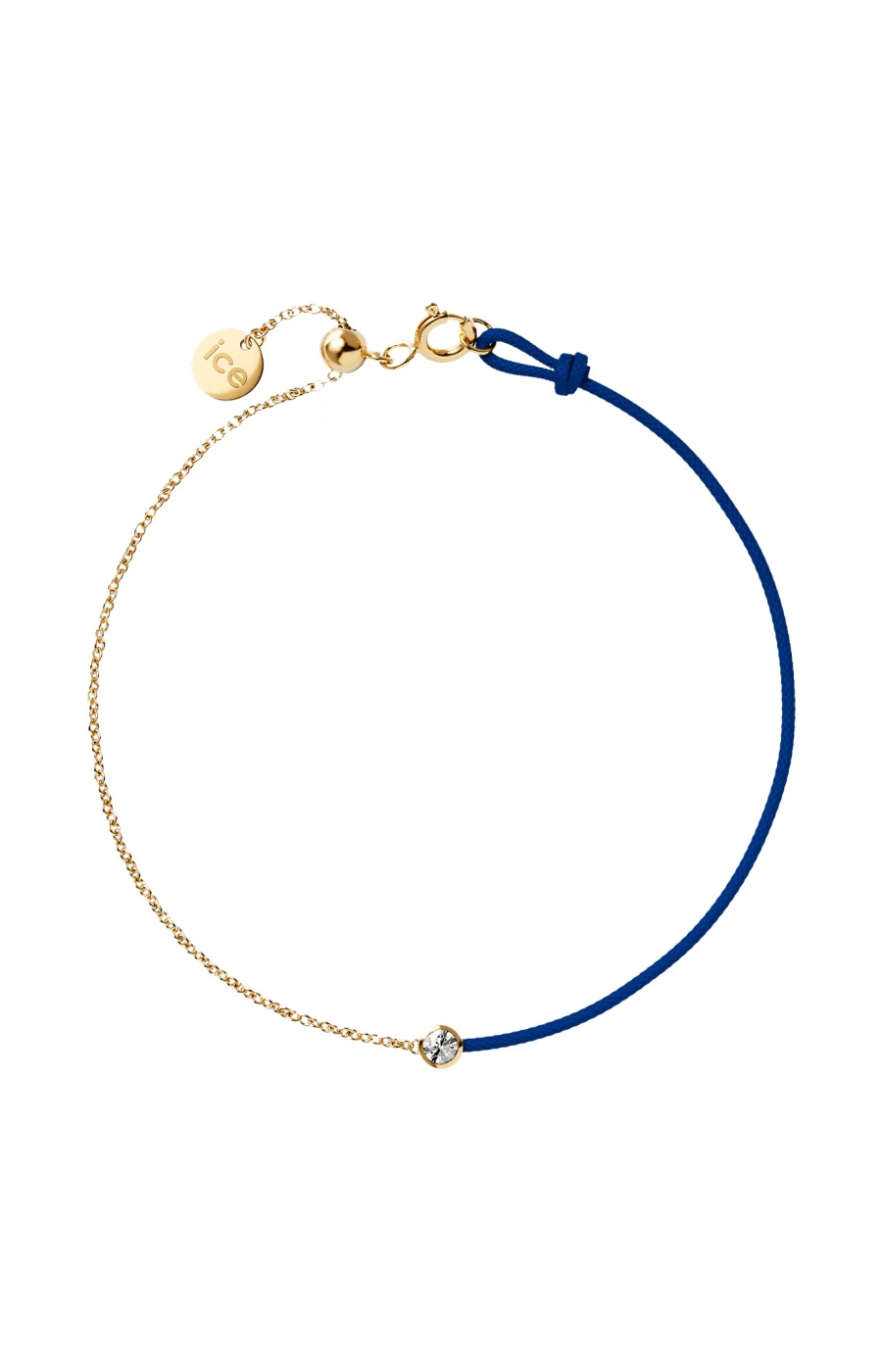 Bracelet Diamond - Argent & diamant - Bleu foncé
