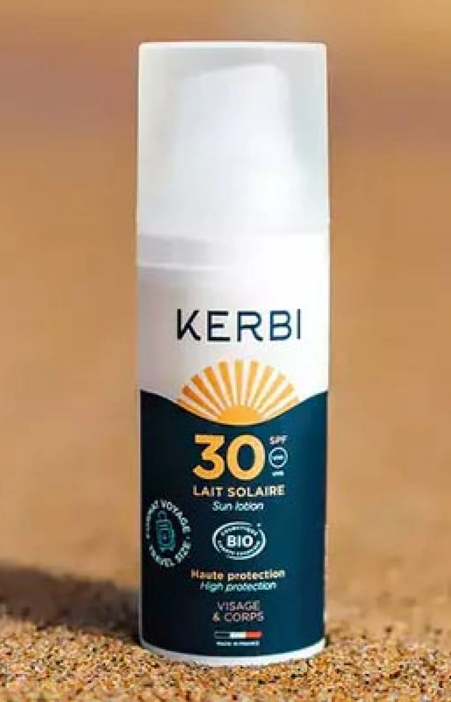 Lait solaire bio SPF 30 - Monoï - Visage & corps - 50 ml