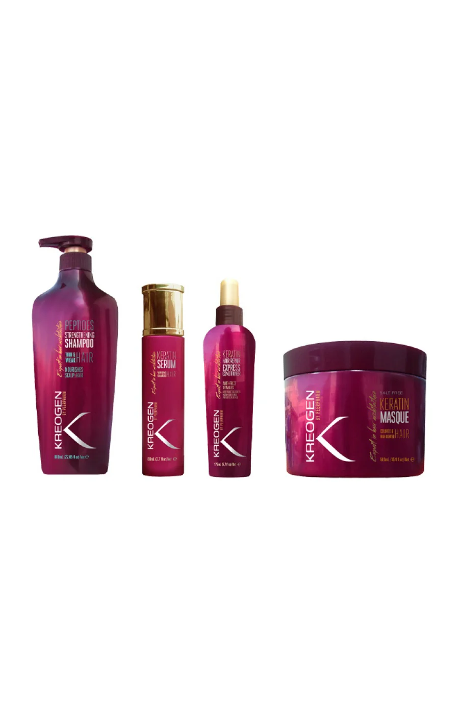 Routine réparatrice - Shampoing, masque, spray & sérum - Kératine - Image 2