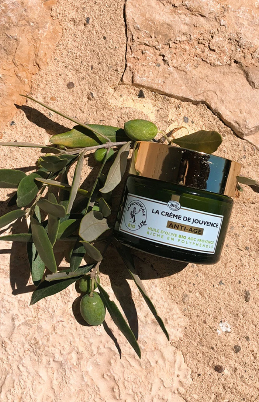 Crème anti-âge bio - Huile d'olive & glycérine végétale - Peaux matures - Image 3