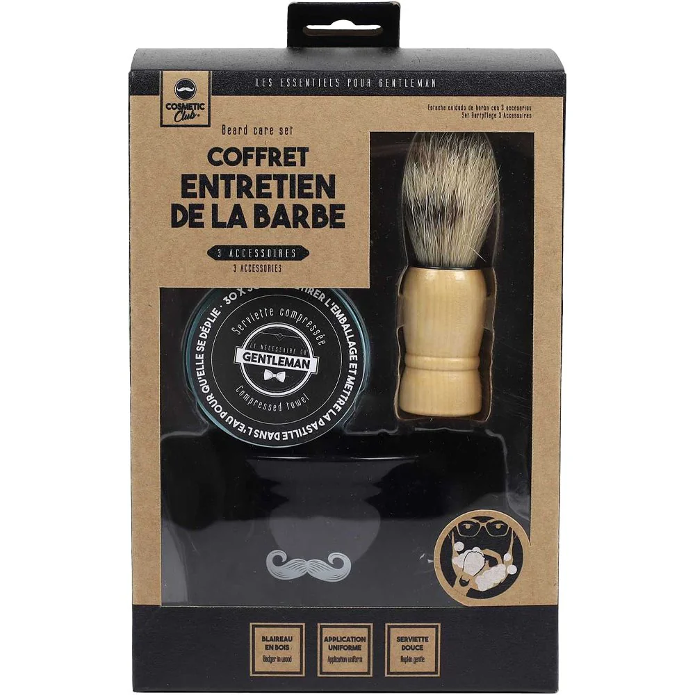 Coffret entretien barbe - 3 produits - Homme