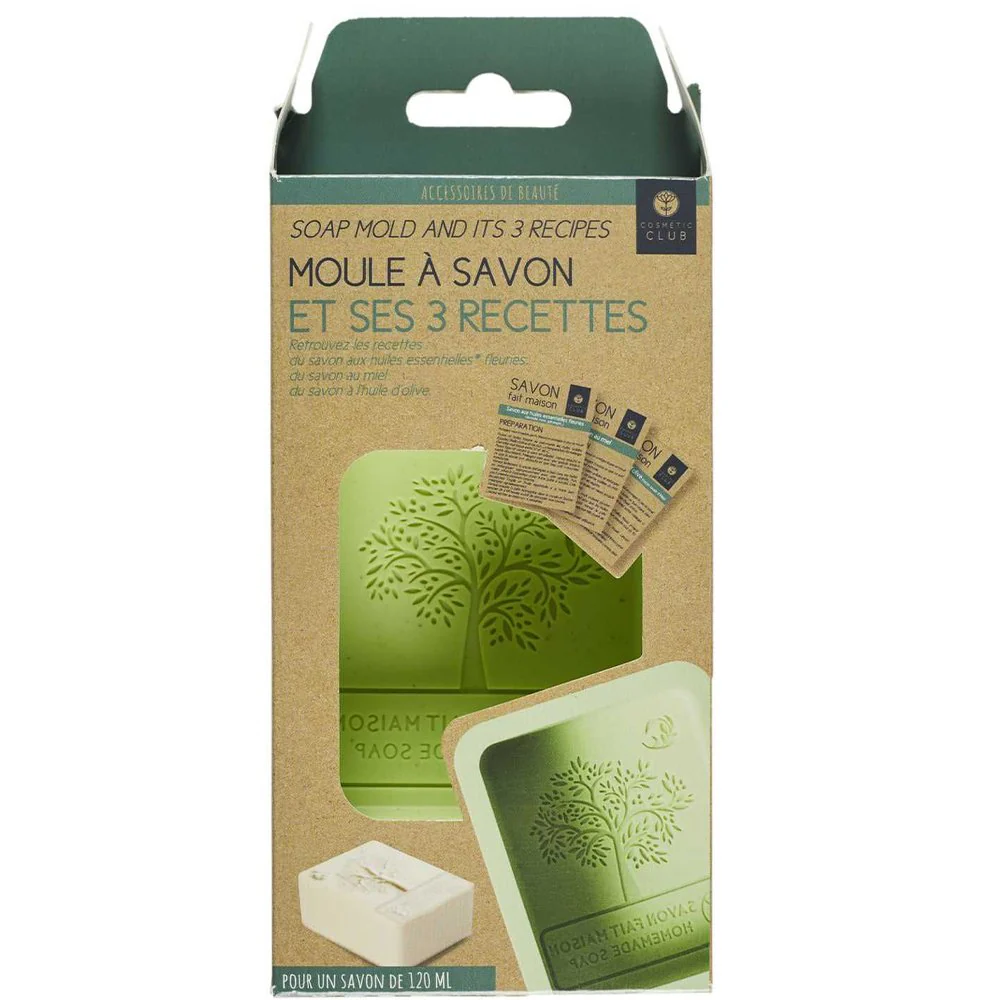 Moule à savon avec recettes - Silicone - Vert - Image 3