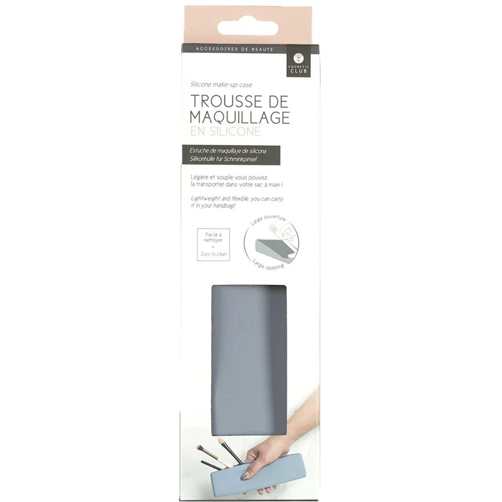 Trousse pour pinceaux de maquillage - Silicone - Blanc - Image 3