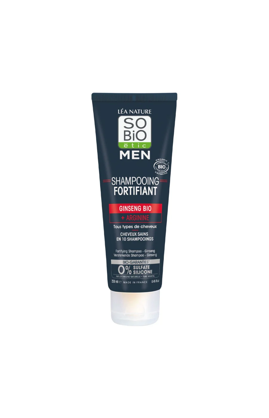 Shampoing fortifiant bio - Ginseng - Homme - 250 ml