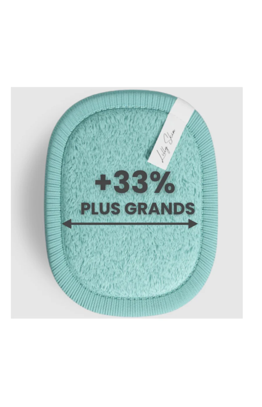 Disques démaquillants réutilisables XL - Bleu lagon - 7 unités - Image 4