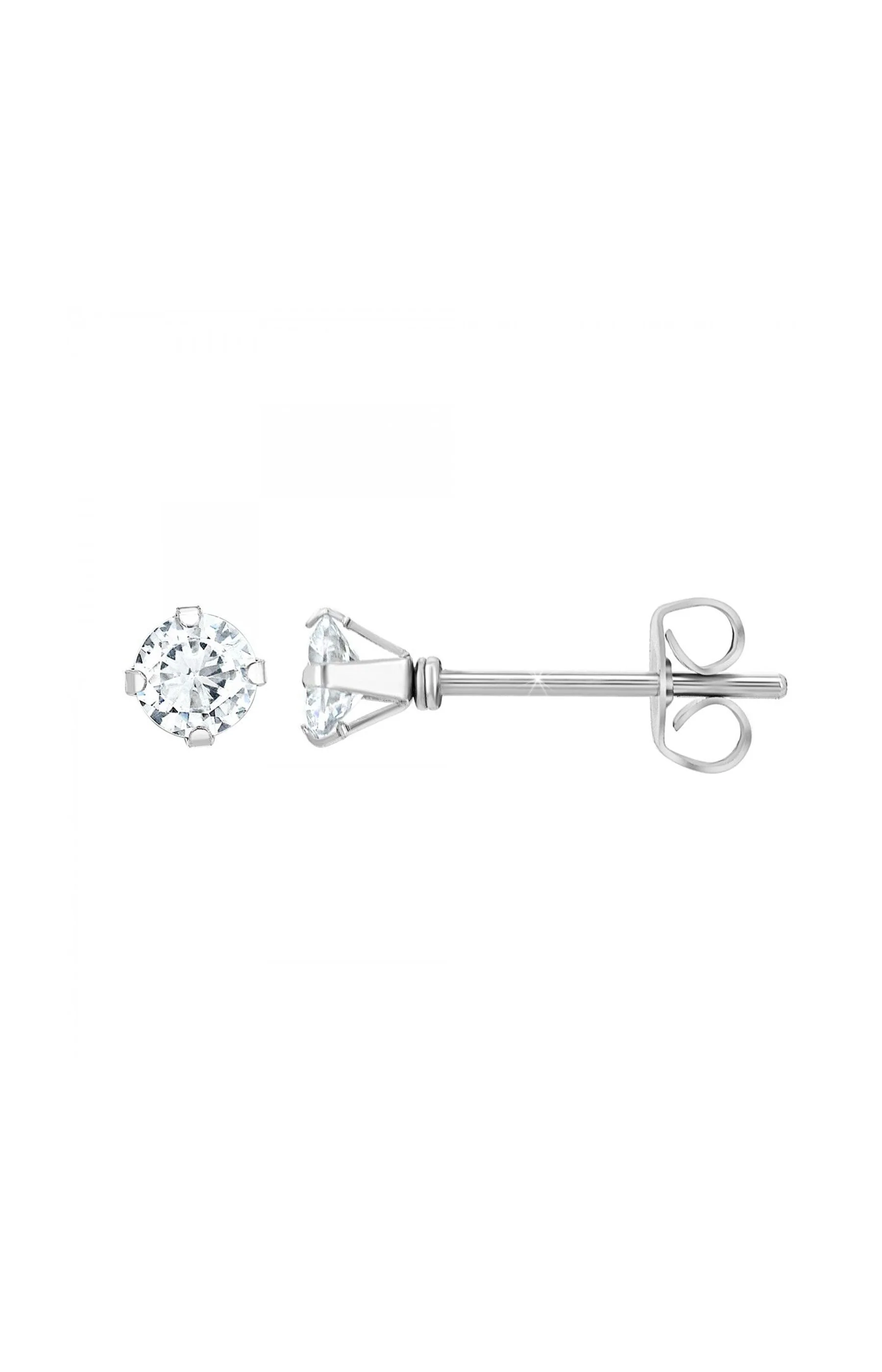 Boucles d'oreilles - Laiton & acier inoxydable - Argenté - 3 paires - Image 4