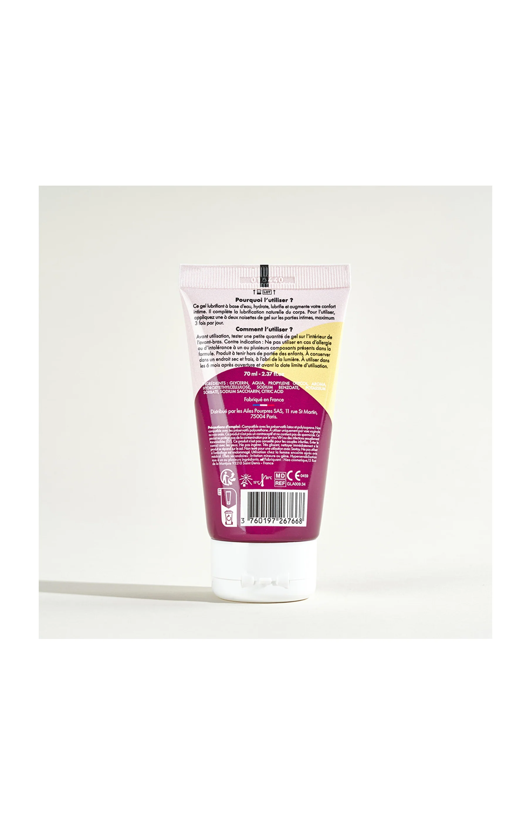 Gel lubrifiant - Fruit de la passion - 70 ml - Image 2
