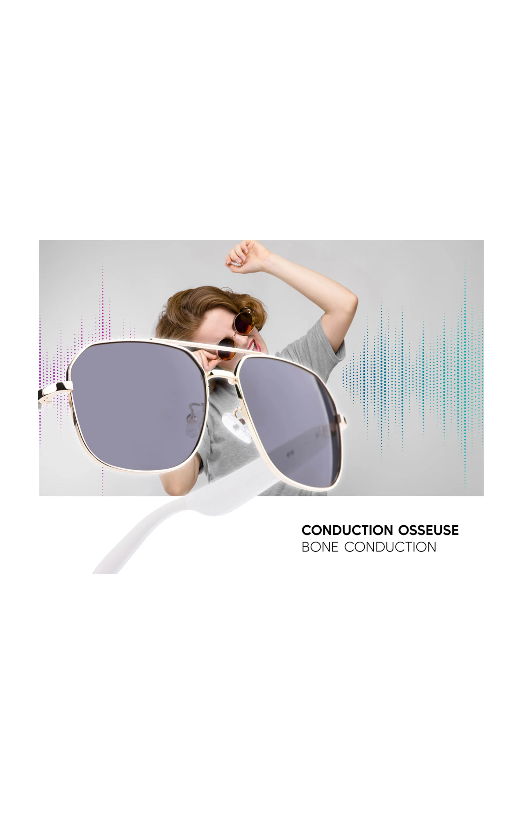 Lunettes connectées – Modèle Thalos - Blanc - Image 3