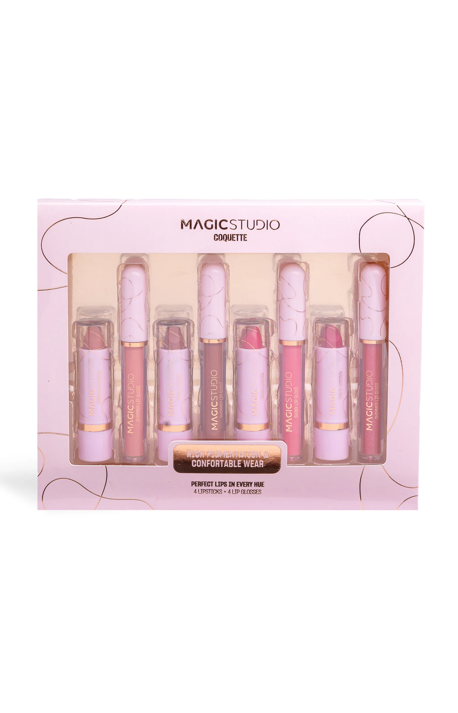 Coffret maquillage - Coquette - Lèvres - 8 produits - Image 4