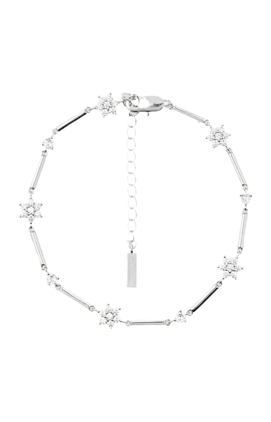 Chaine de cheville - Lily - Laiton argenté