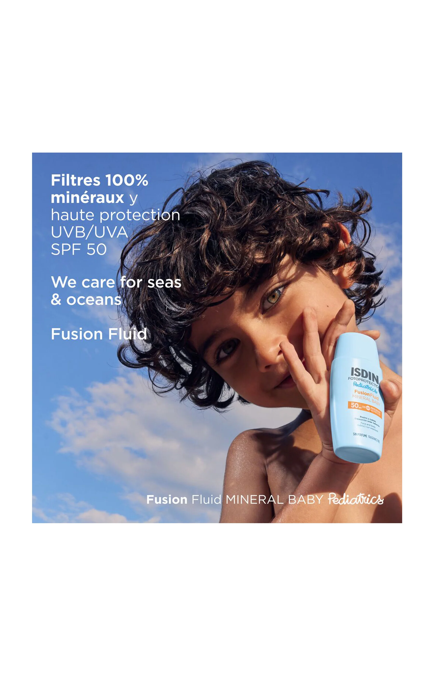 Fluide solaire minéral SPF 50 - Pediatrics Mineral Baby - Visage & corps - 50 ml - Enfant - Image 3