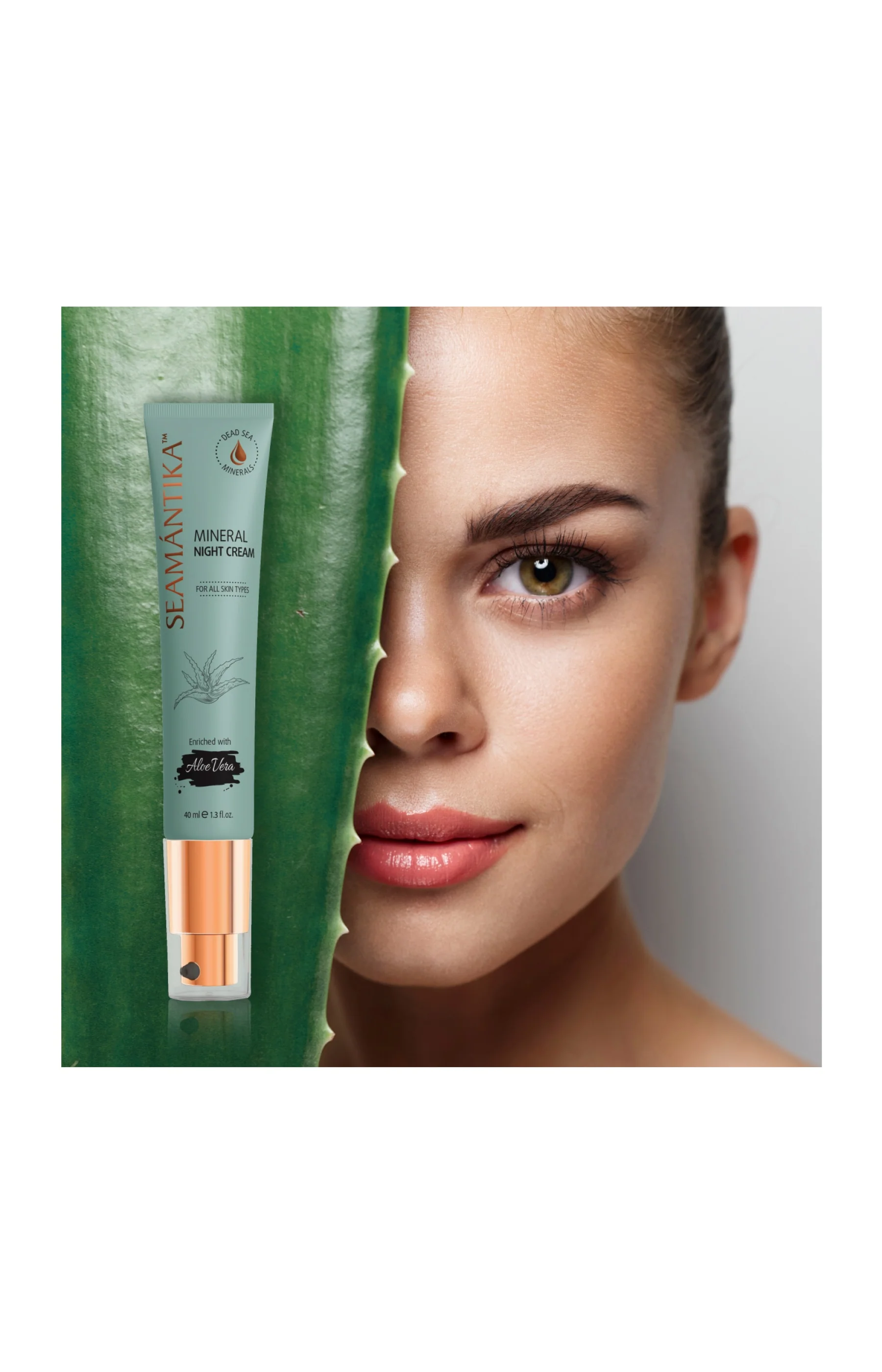 Crème de nuit nourissante - Feuilles d'aloe vera - 40 ml - Image 2
