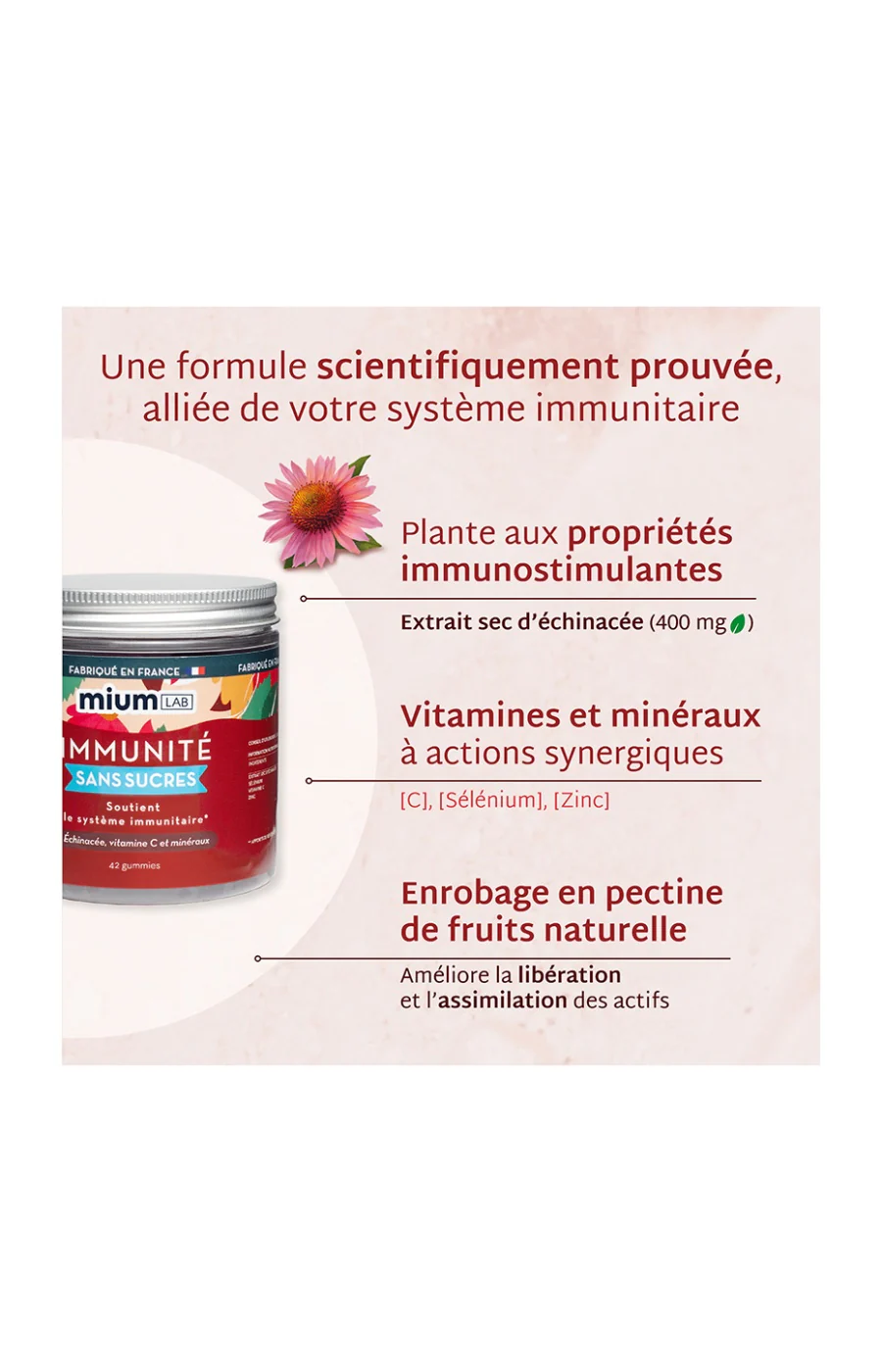 Gummies immunité - Cerise - Sans sucres - 21 jours - Image 4