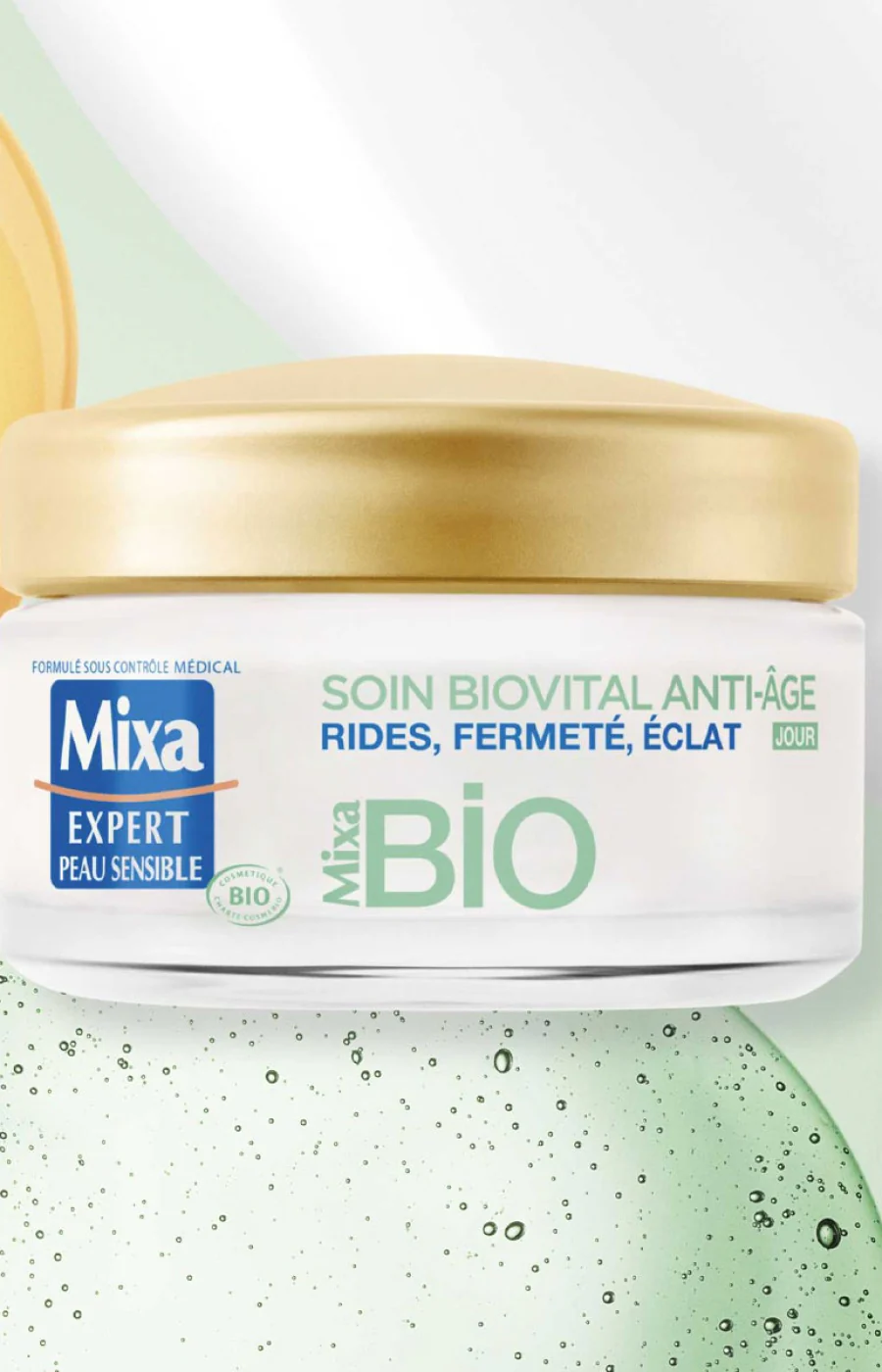 Crème de jour anti-âge bio - Acide hyaluronique & huile d'argan - Peaux sensibles - Image 3