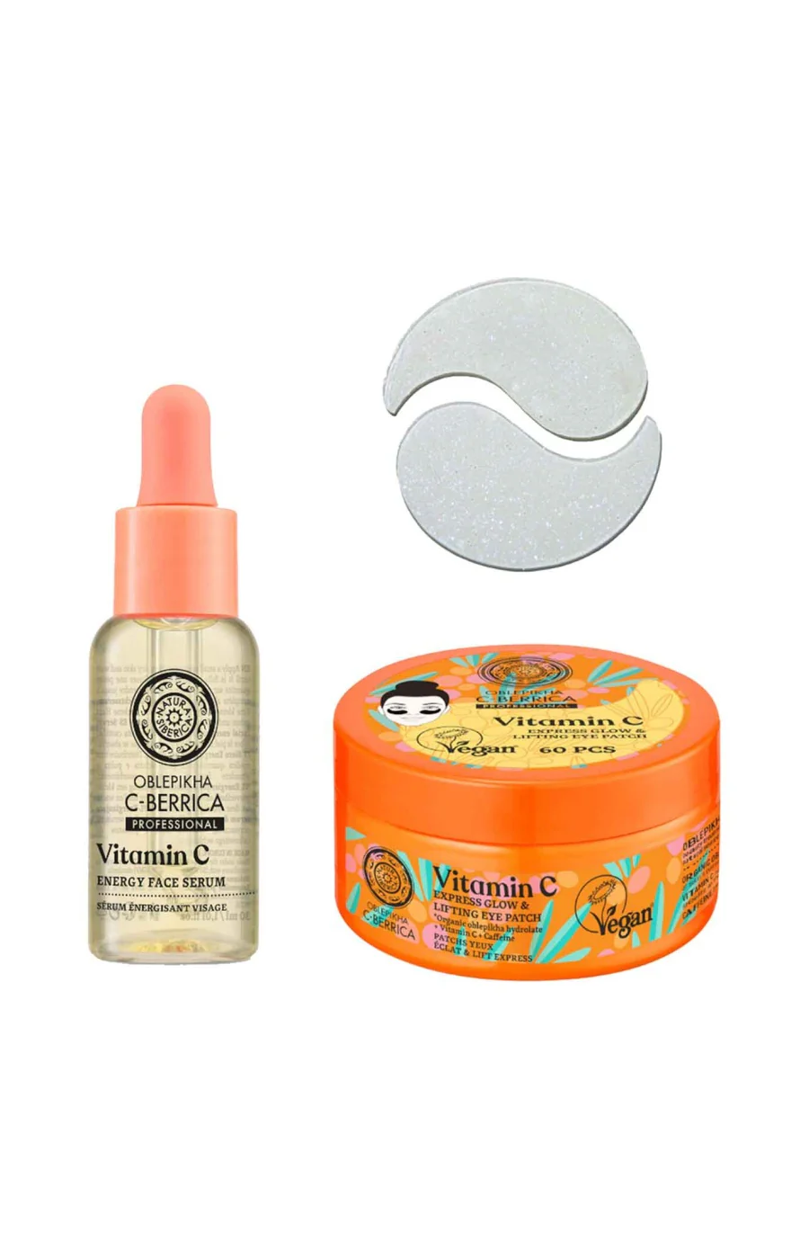 Coffret sérum énergisant & patchs liftants - Vitamine C - Visage & yeux - 2 produits - Image 2
