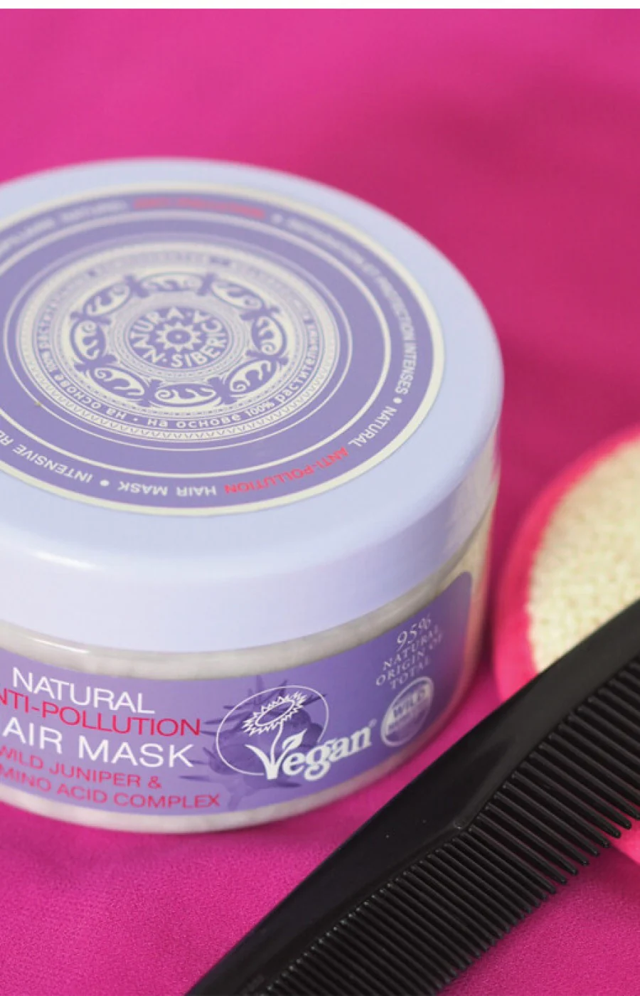Masque anti-pollution vegan - Genévrier sauvage - Cheveux abimés - 300 ml - Image 2